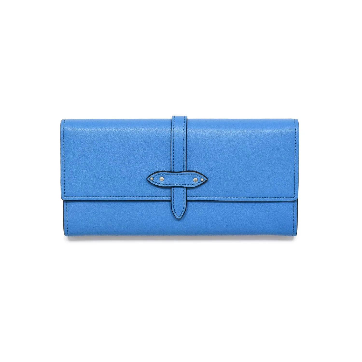 1897 · Flap Over Purse | Bright Blue