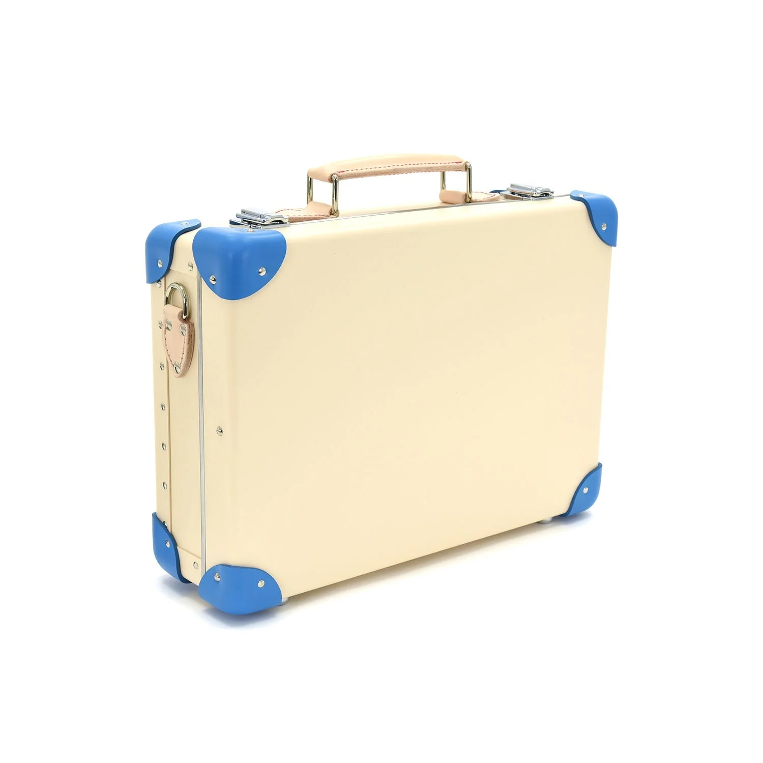 Albion · Small Attaché | Ivory/Dorset Blue/Chrome - Image 2
