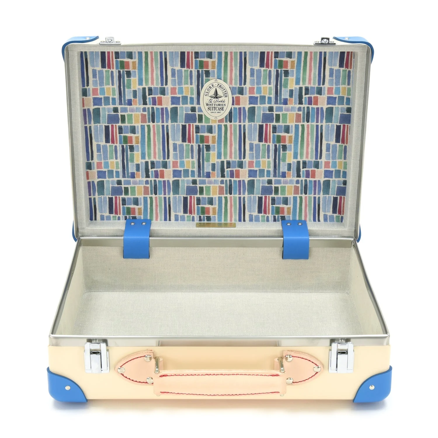Albion · Small Attaché | Ivory/Dorset Blue/Chrome - Image 5