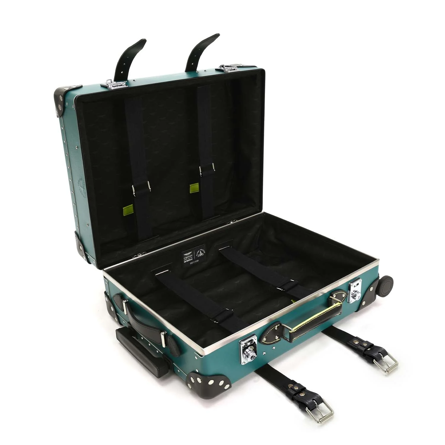 Aston Martin Aramco F1™ Team · Carry-On - 4 Wheels | AMF1 Green/Black/Chrome - Image 6