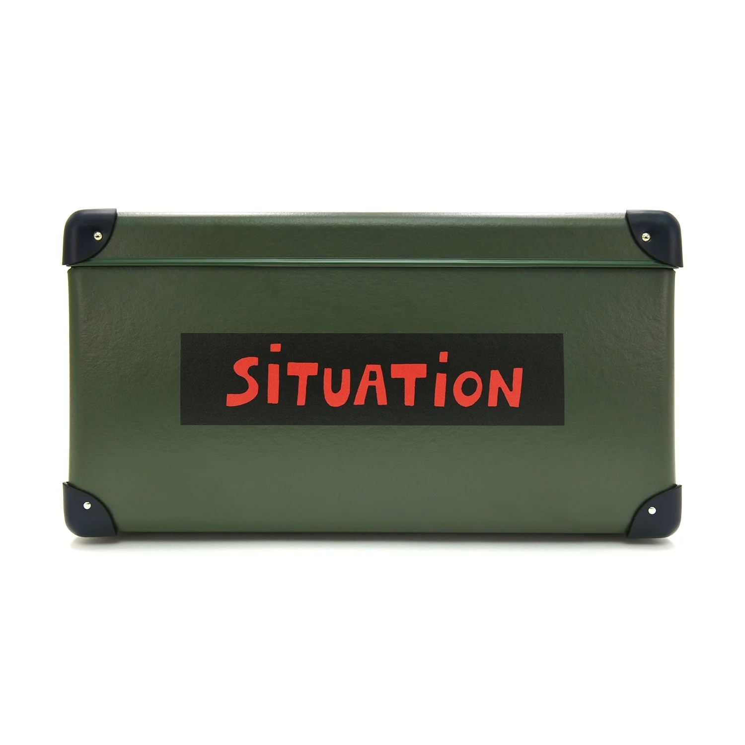 Bella Freud · Large Storage Box | Green/Navy/Chrome - Image 9
