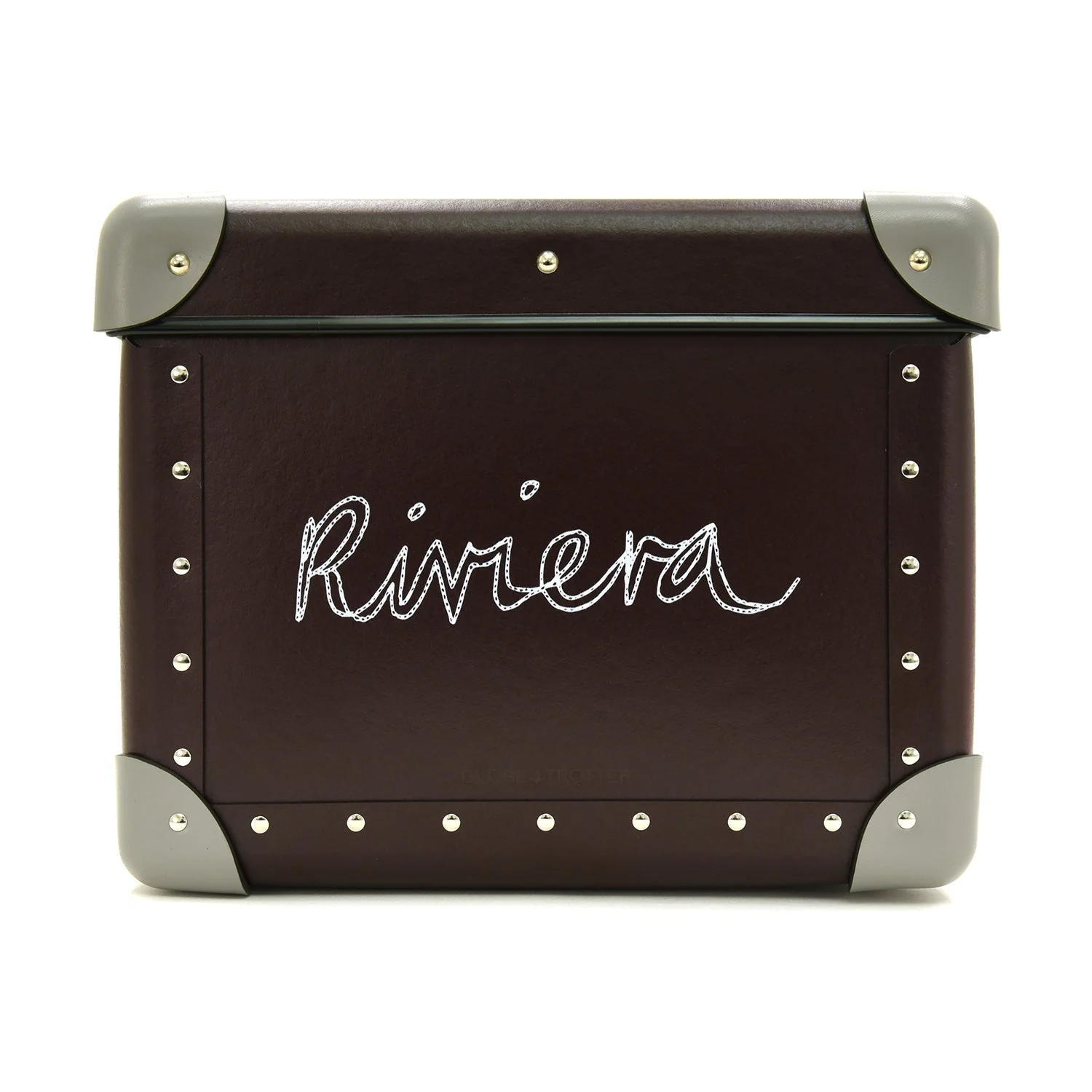 Bella Freud · Medium Storage Box | Oxblood/Steel/Chrome - Image 10