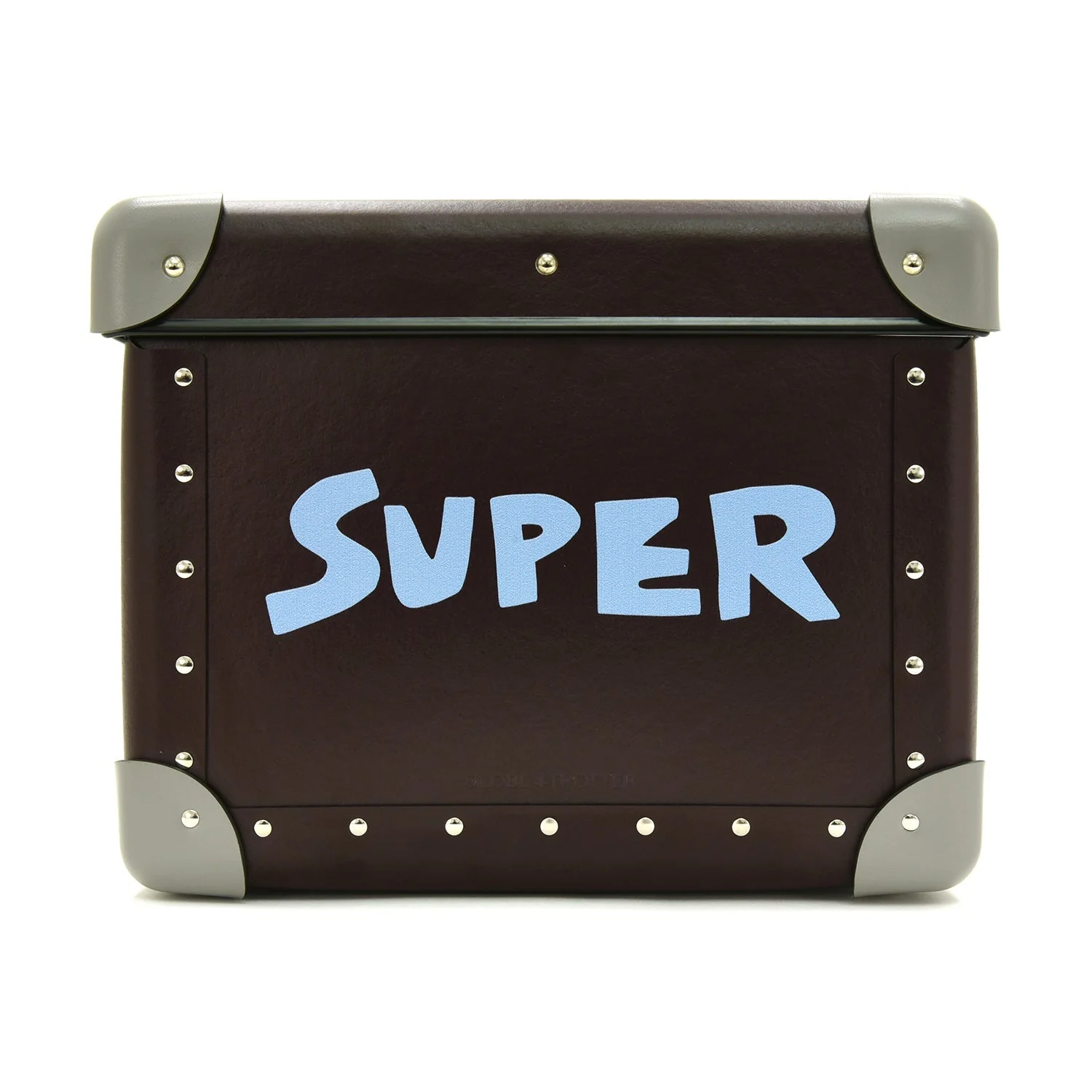 Bella Freud · Medium Storage Box | Oxblood/Steel/Chrome - Image 11