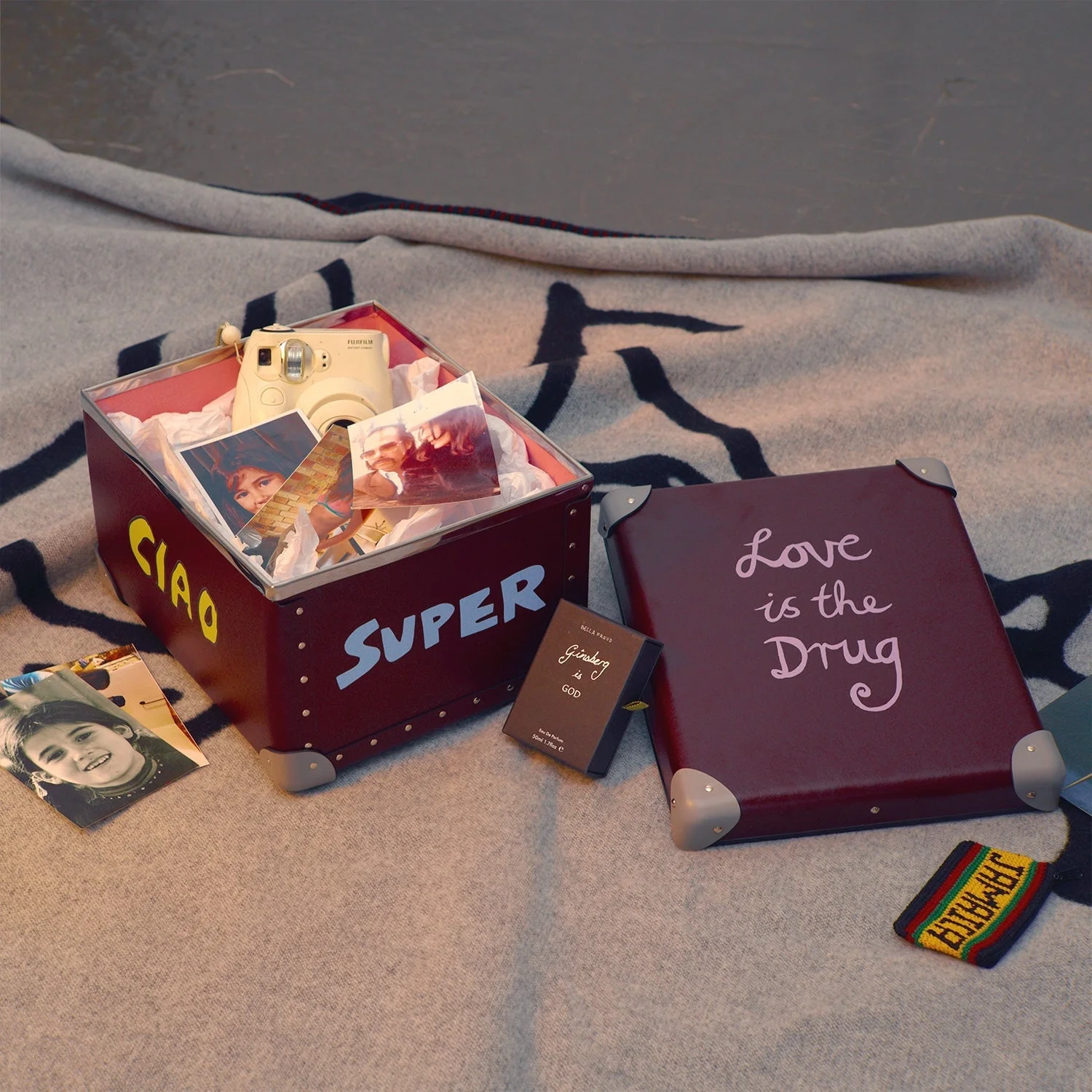 Bella Freud · Medium Storage Box | Oxblood/Steel/Chrome - Image 14