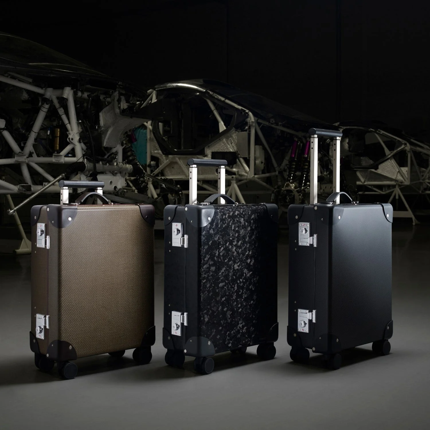 Carbon Fibre · Carry-On - 4 Wheels | Forged Carbon/Graphite/Chrome - Image 13