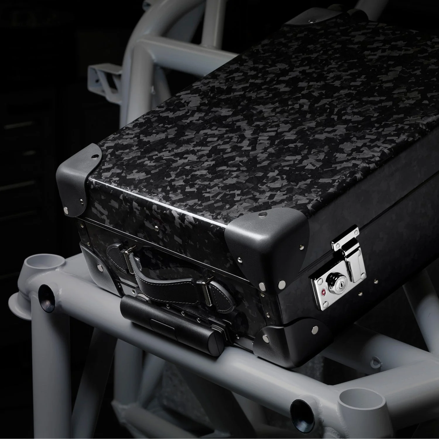 Carbon Fibre · Carry-On - 4 Wheels | Forged Carbon/Graphite/Chrome - Image 6