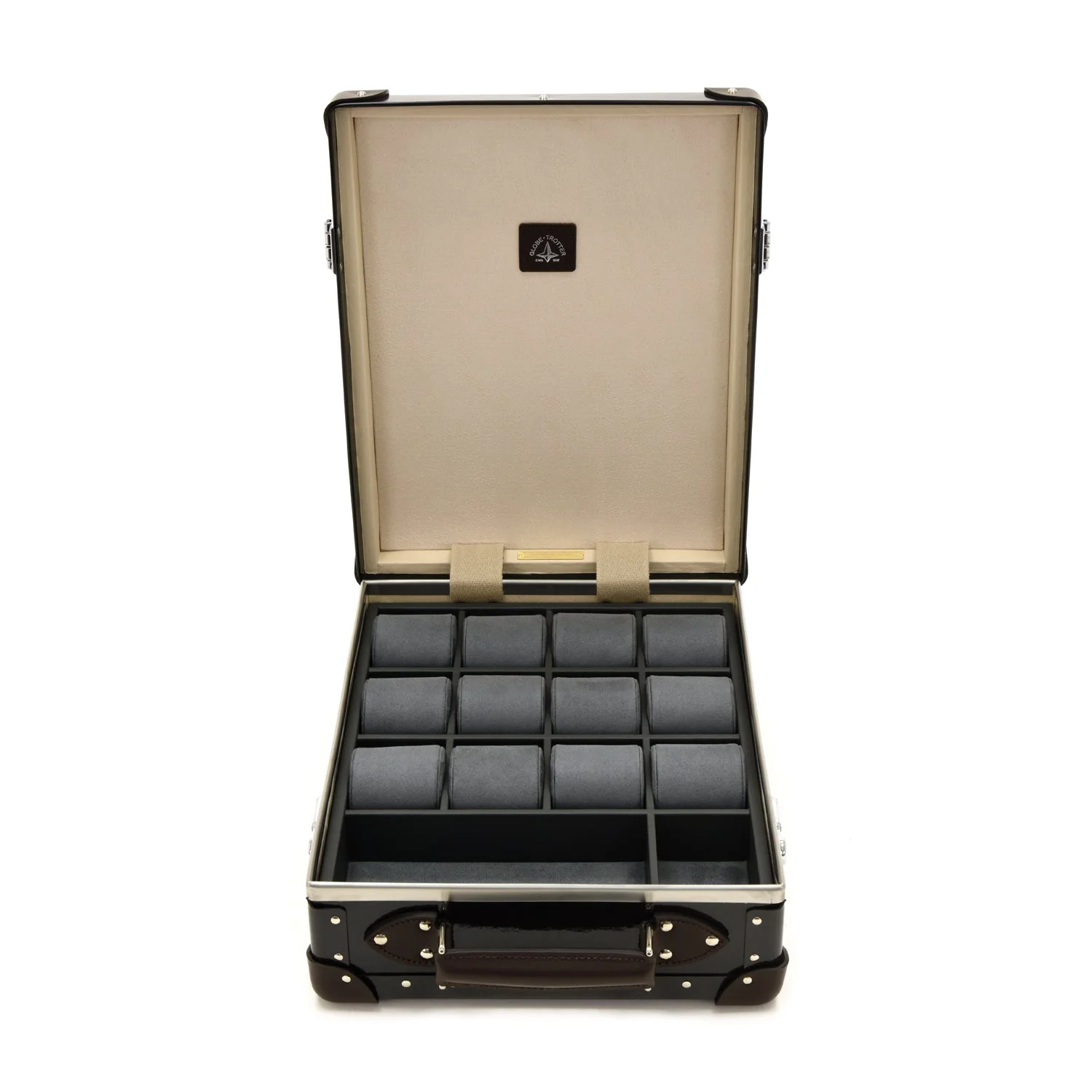Caviar · 12-Slot Watch Case | Caviar/Chocolate/Chrome - Image 3