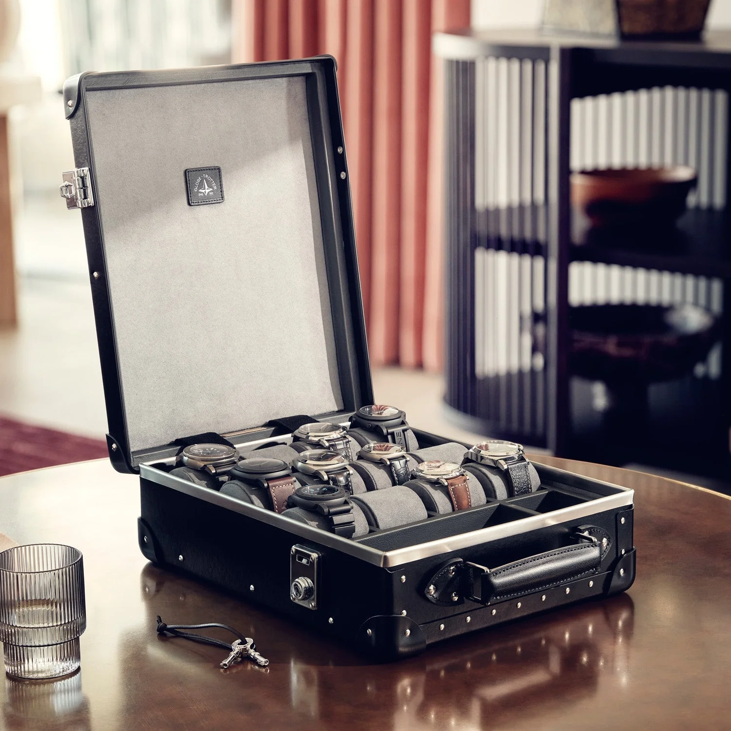 Centenary · 12-Slot Watch Case | Black/Black/Chrome - Image 4