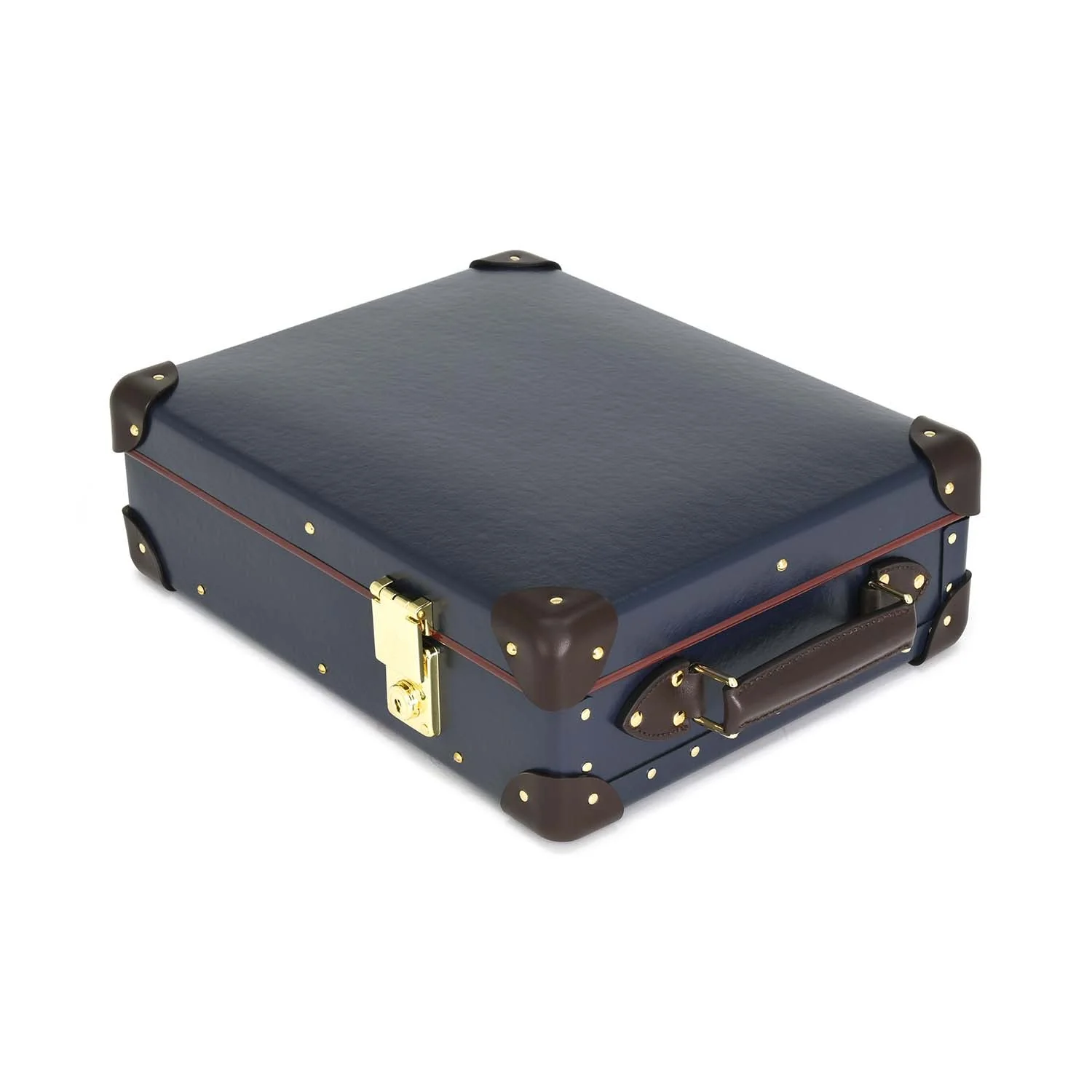 Centenary · 12-Slot Watch Case | Navy/Chocolate/Gold - Image 5