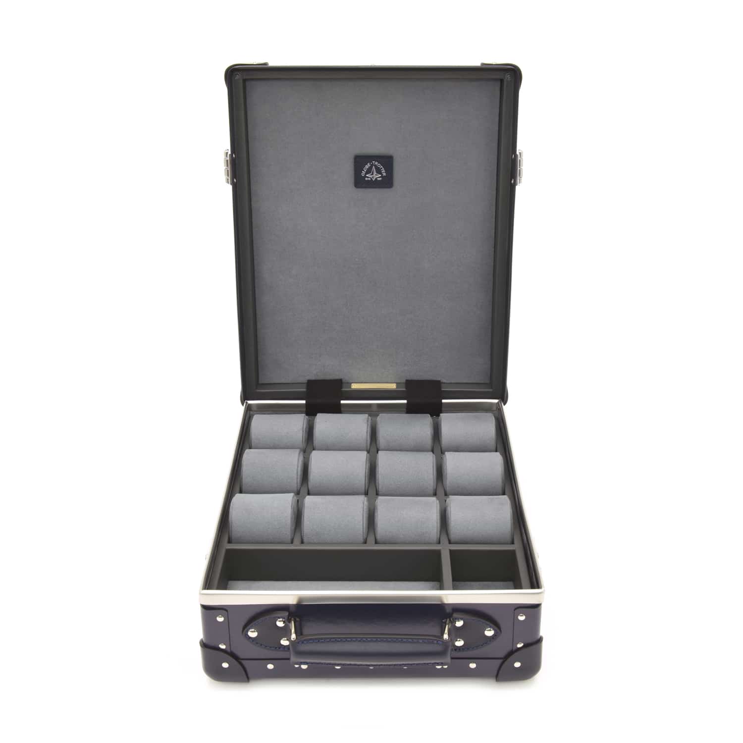 Centenary · 12-Slot Watch Case | Navy/Navy/Chrome - Image 3
