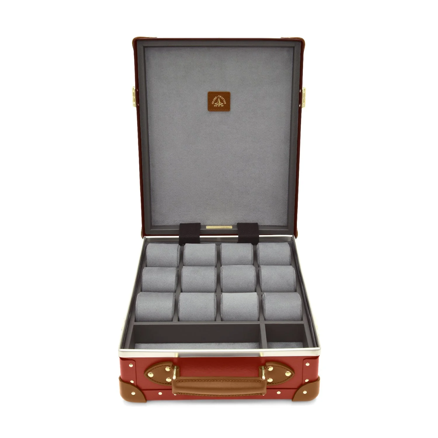 Centenary · 12-Slot Watch Case | Red/Caramel/Gold - Image 3