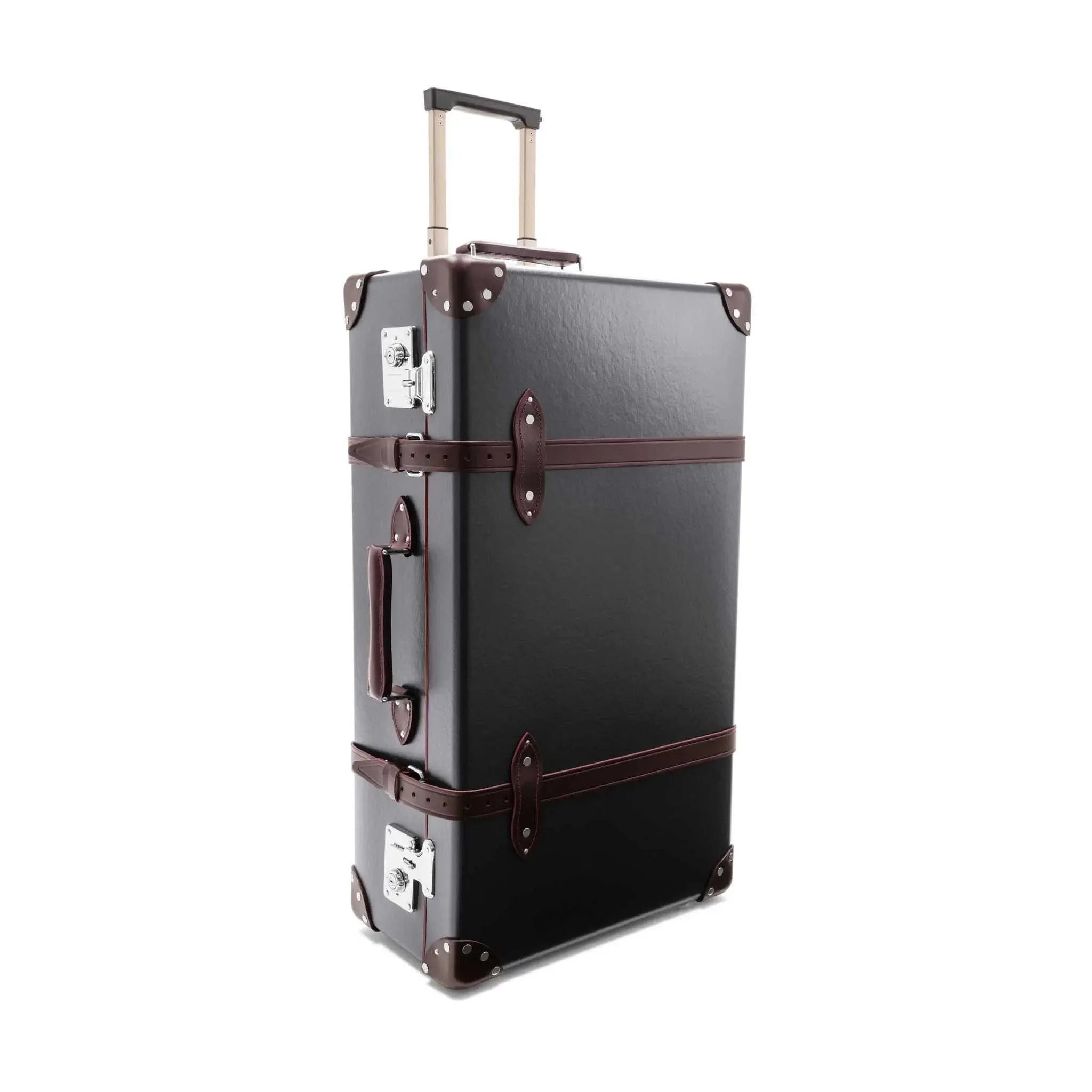 Centenary · Large Check-In - 2 Wheels | Brown/Burgundy/Chrome - Image 2