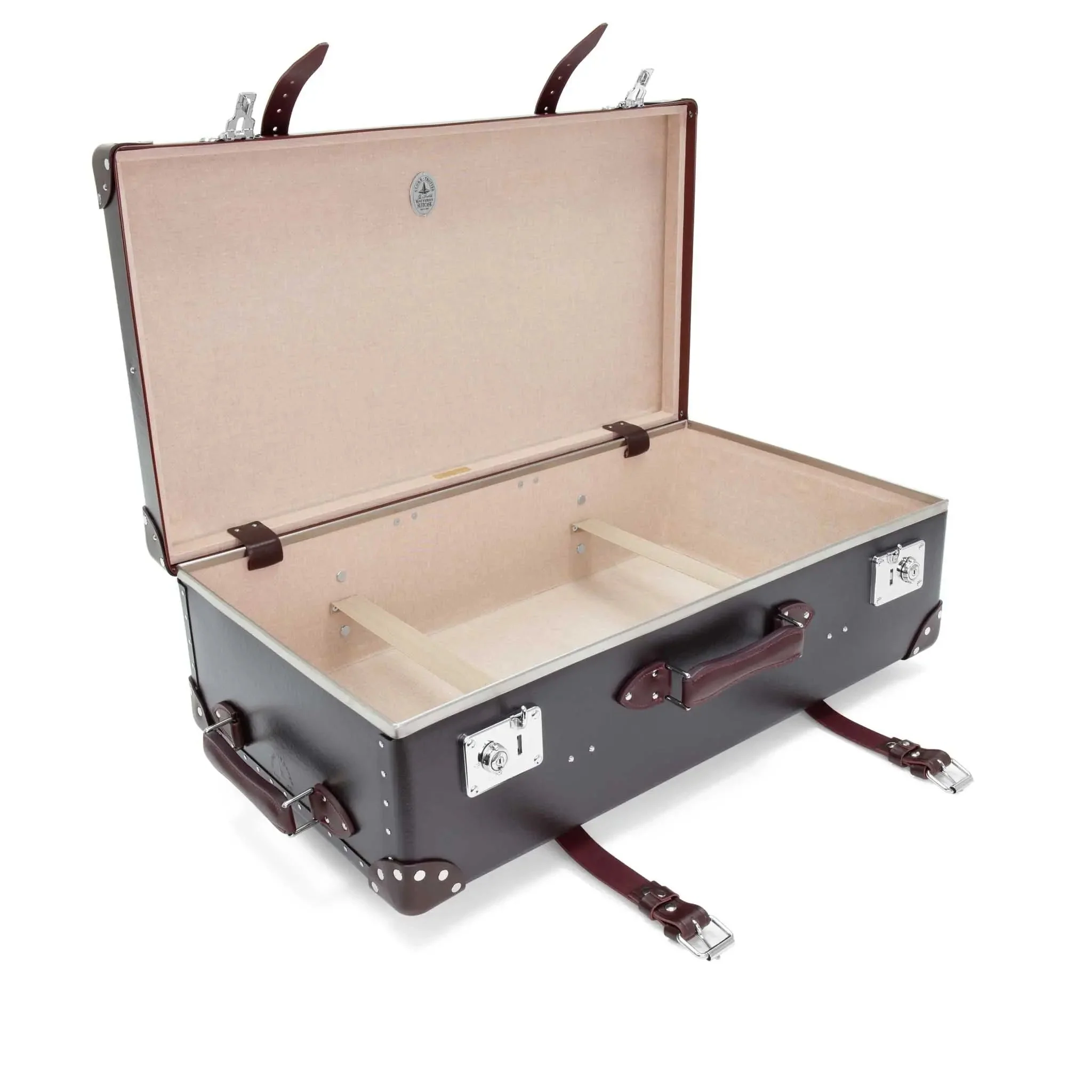 Centenary · Large Check-In - 2 Wheels | Brown/Burgundy/Chrome - Image 8