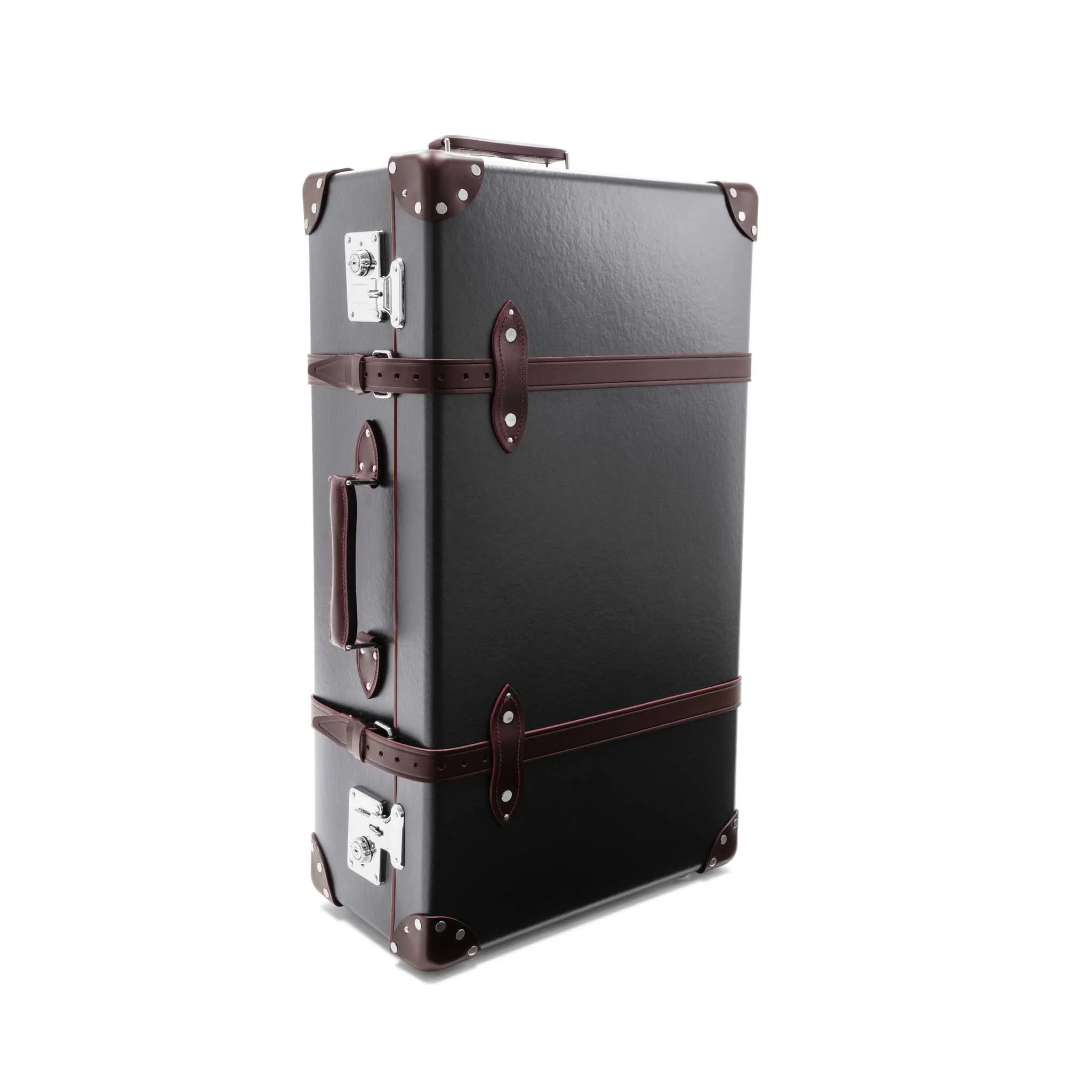 Centenary · Large Suitcase | Brown/Burgundy/Chrome - Image 4
