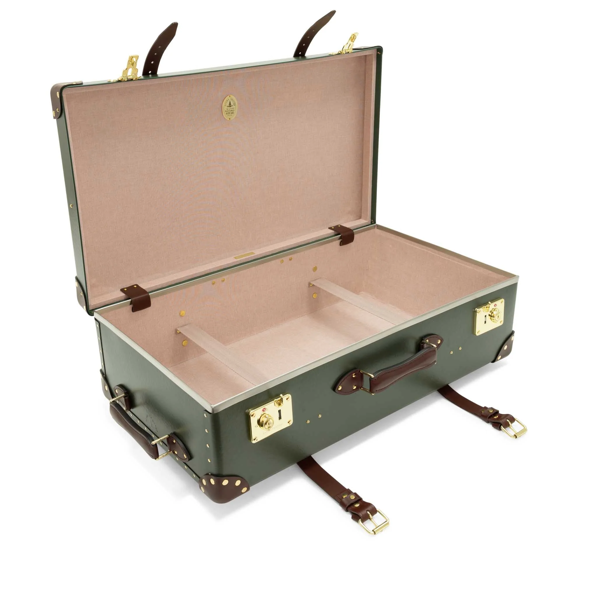 Centenary · Large Suitcase | Green/Brown/Gold - Image 3