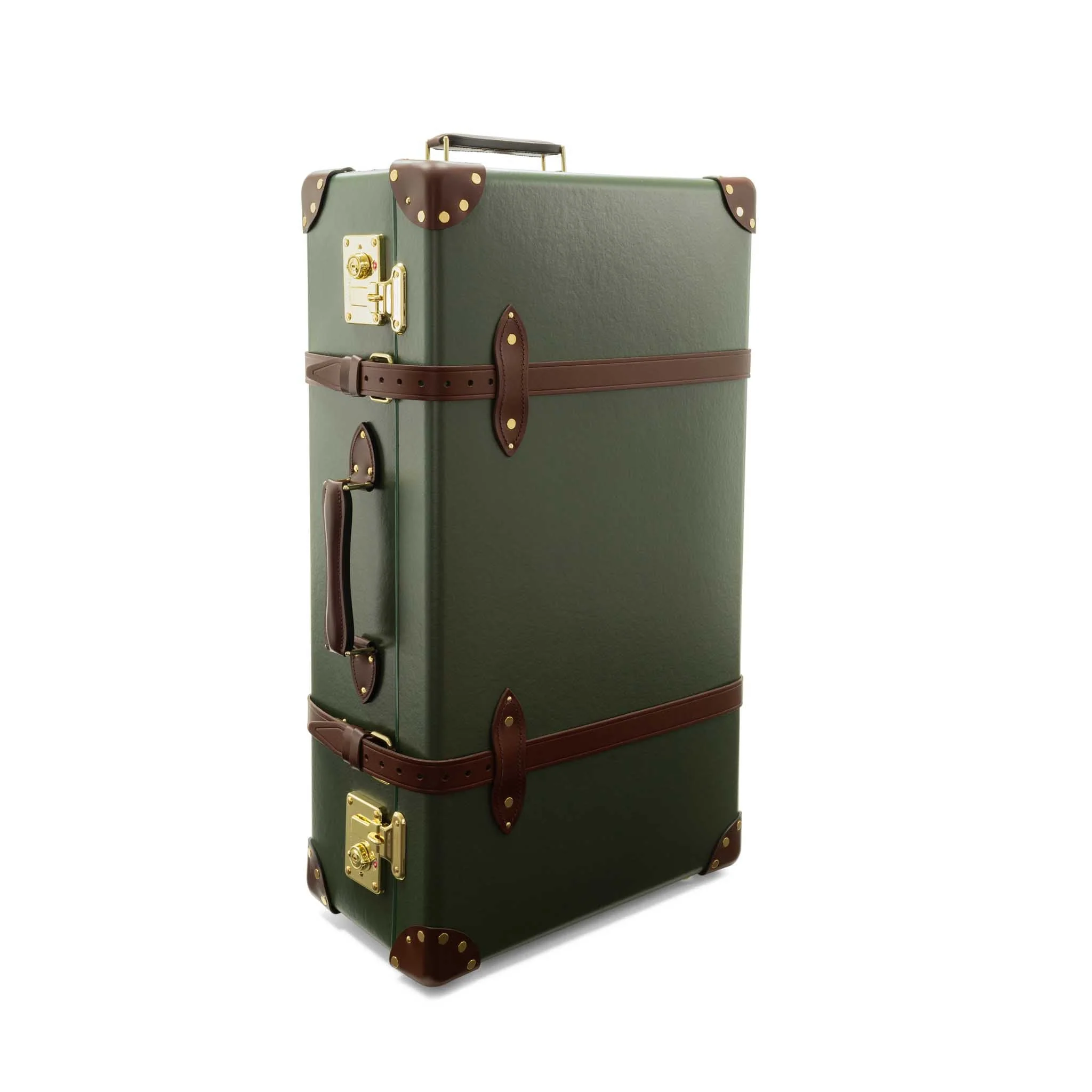 Centenary · Large Suitcase | Green/Brown/Gold - Image 4