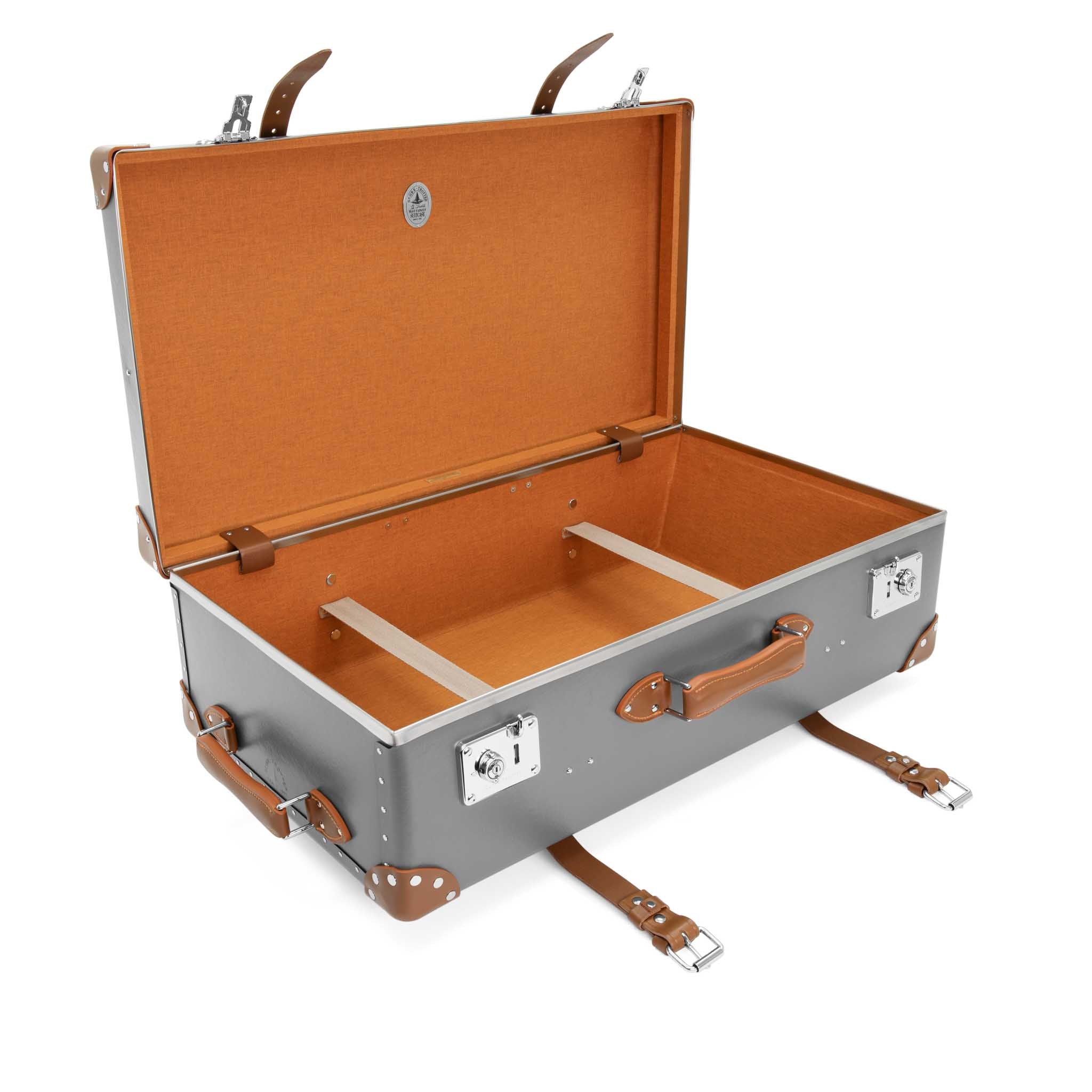 Centenary · Large Suitcase | Grey/Caramel/Chrome - Image 3
