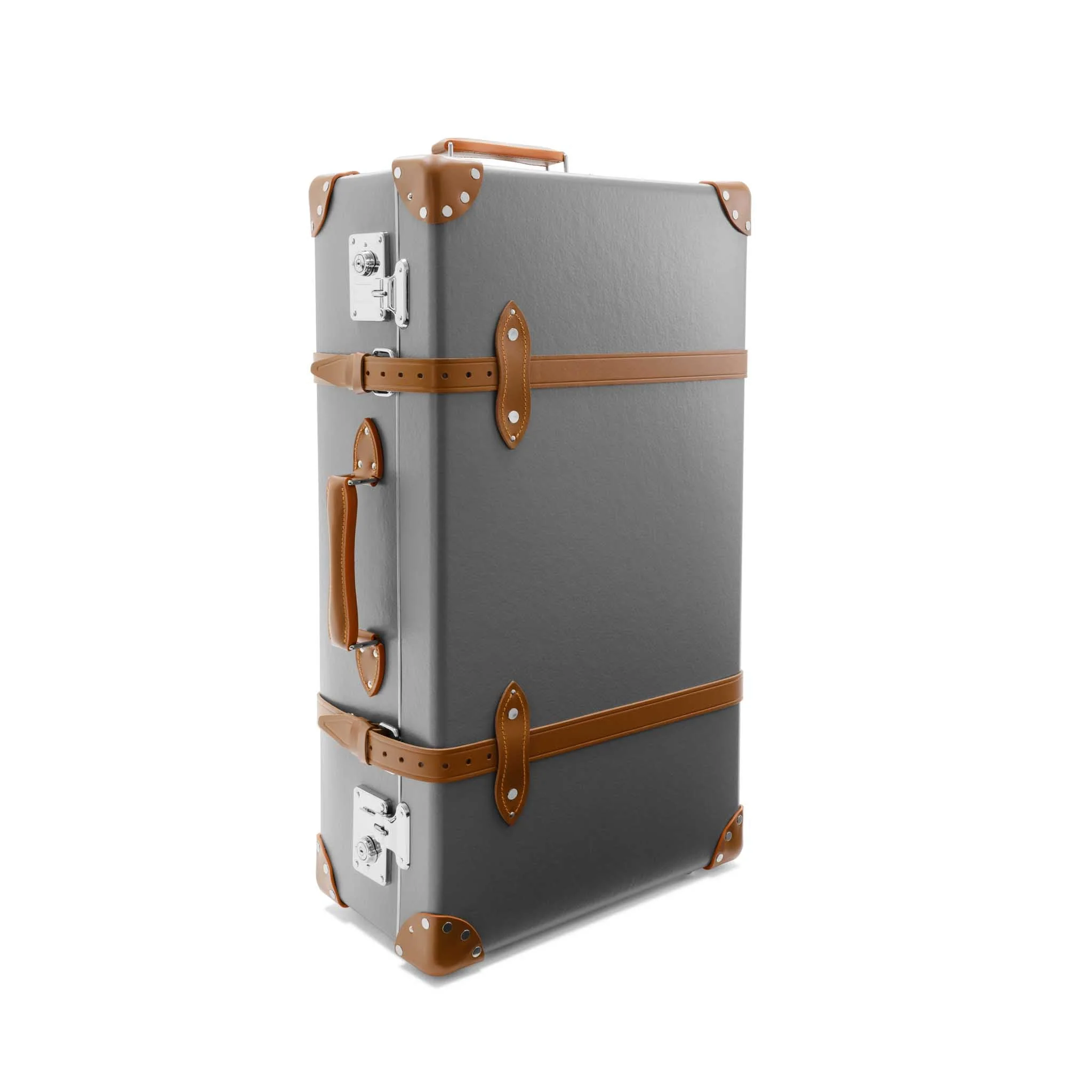 Centenary · Large Suitcase | Grey/Caramel/Chrome - Image 4