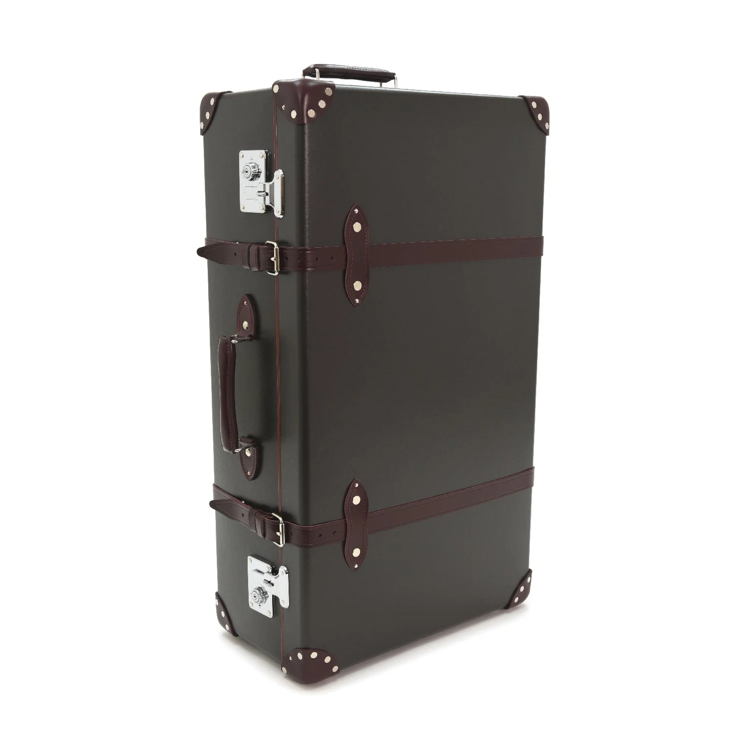Centenary · XL Suitcase - 2 Wheels | Brown/Burgundy/Chrome - Image 3