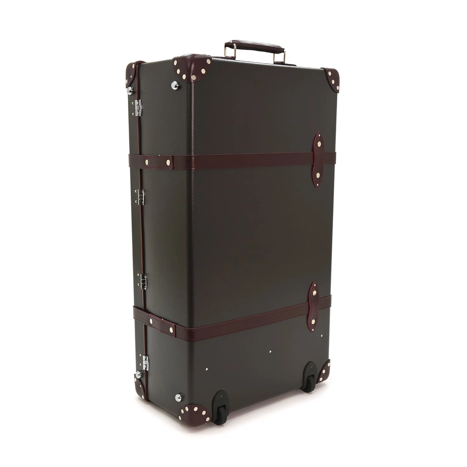 Centenary · XL Suitcase - 2 Wheels | Brown/Burgundy/Chrome - Image 4