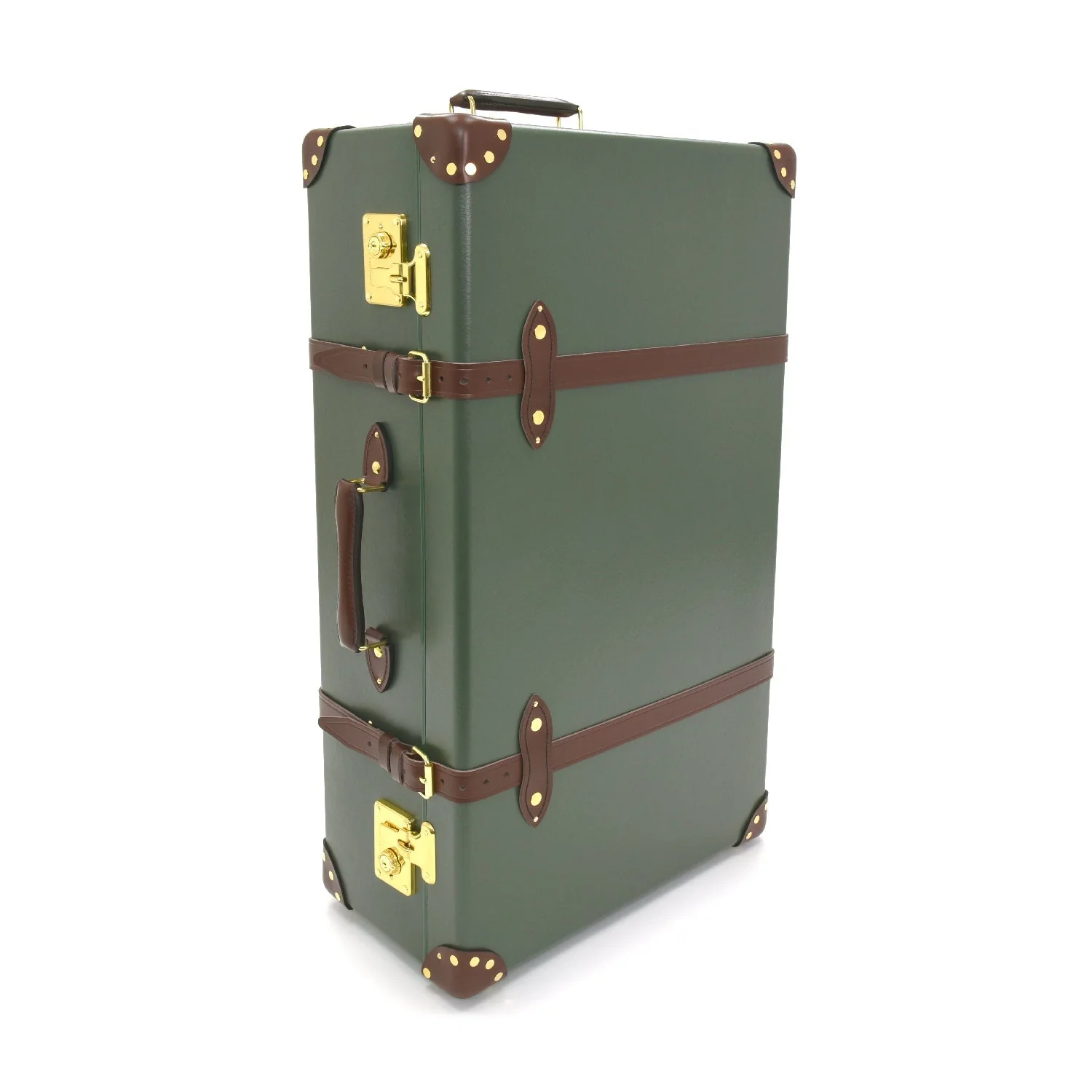 Centenary · XL Suitcase - 2 Wheels | Green/Brown/Gold - Image 3