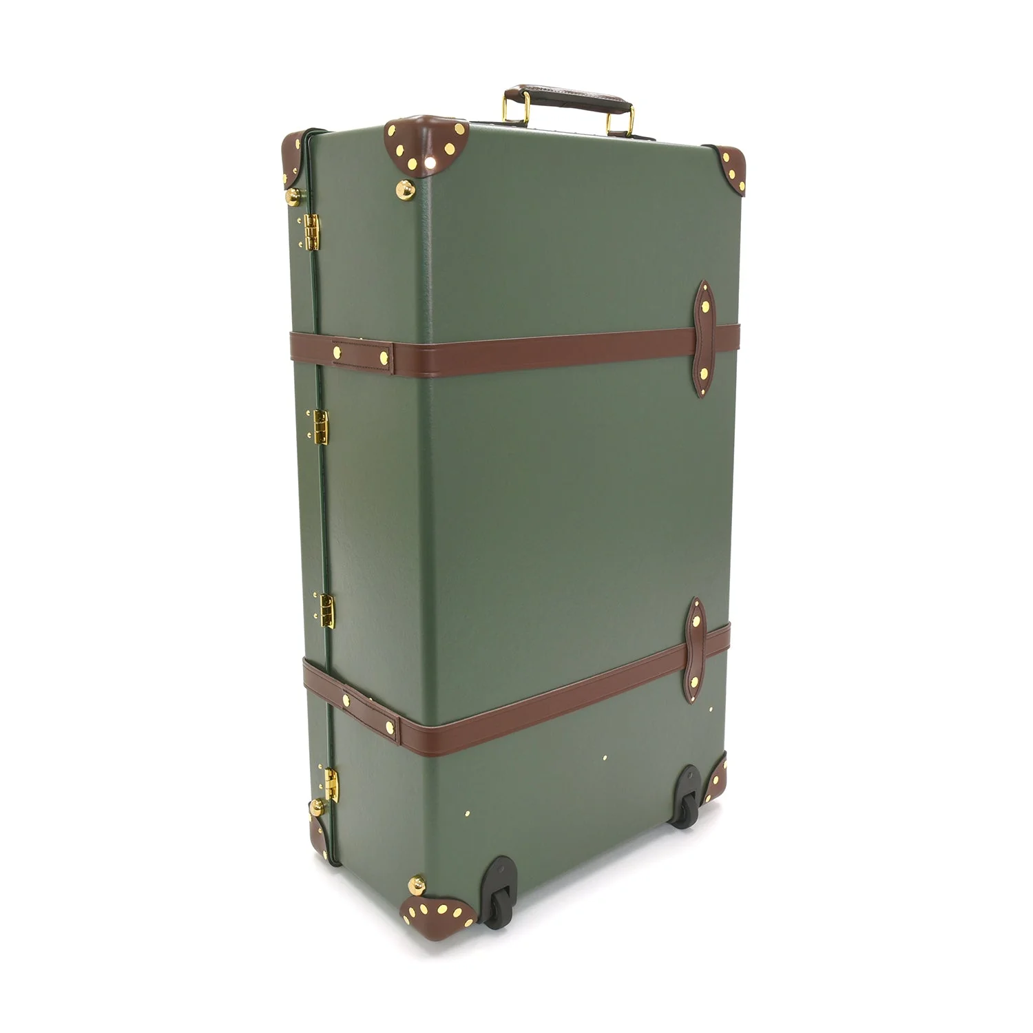 Centenary · XL Suitcase - 2 Wheels | Green/Brown/Gold - Image 4