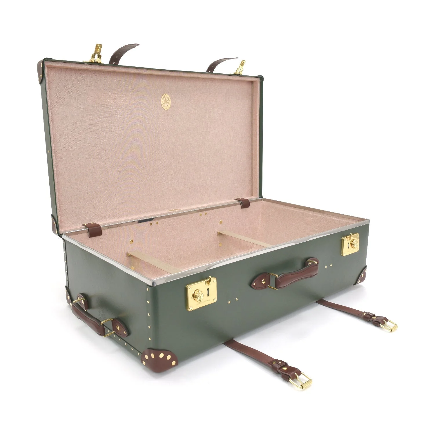 Centenary · XL Suitcase - 2 Wheels | Green/Brown/Gold - Image 5