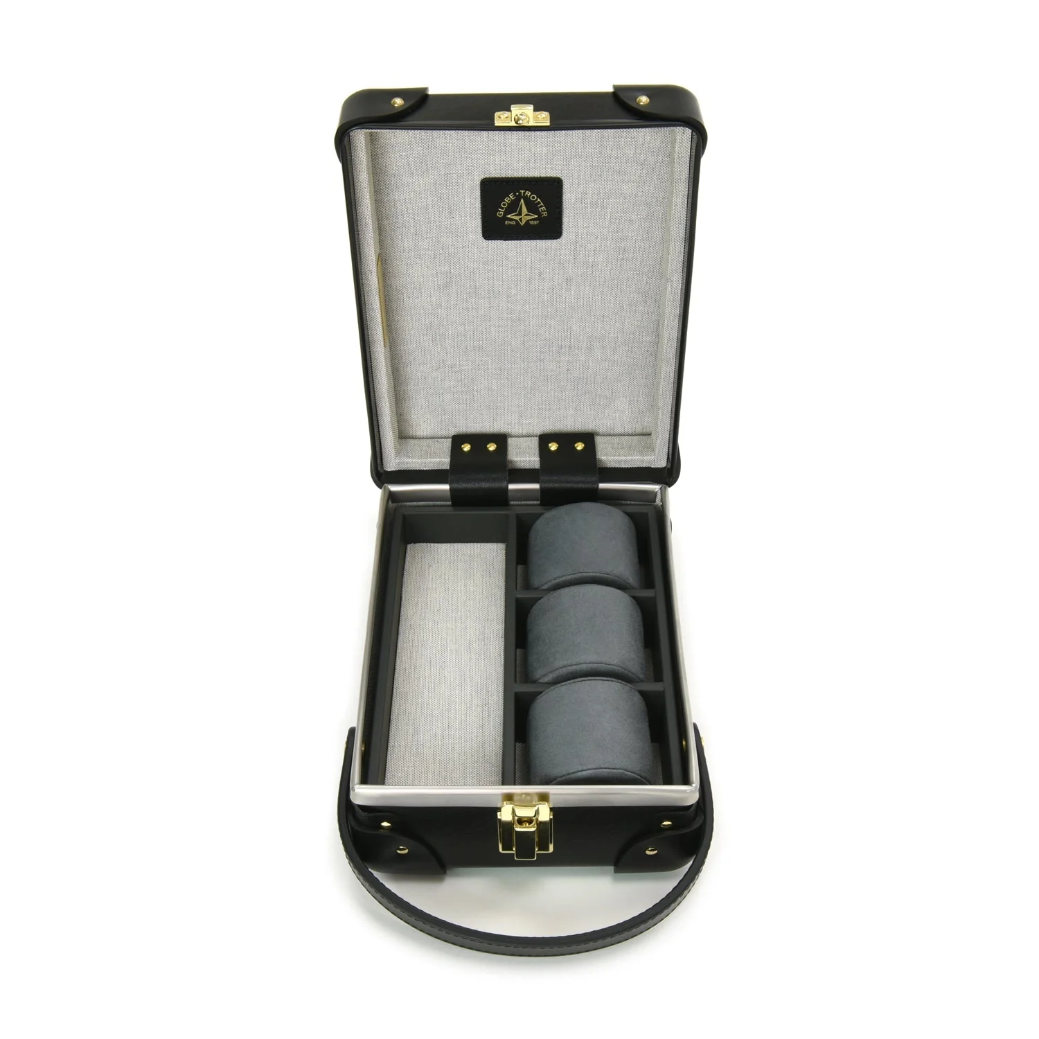 Centenary · 3-Slot Watch Case | Black/Black/Gold - Image 4
