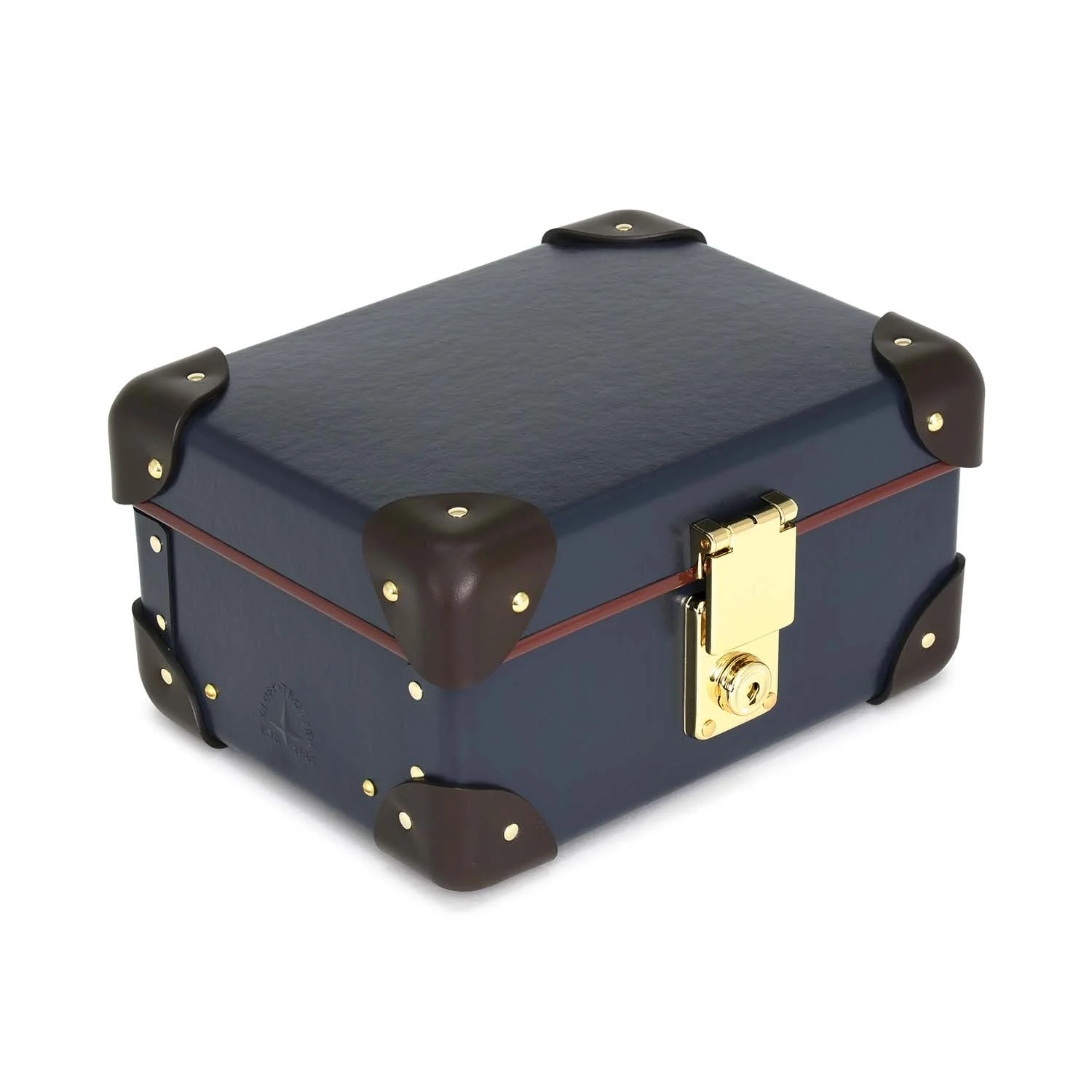 Centenary · 3-Slot Watch Case | Navy/Chocoloate/Gold - Image 2