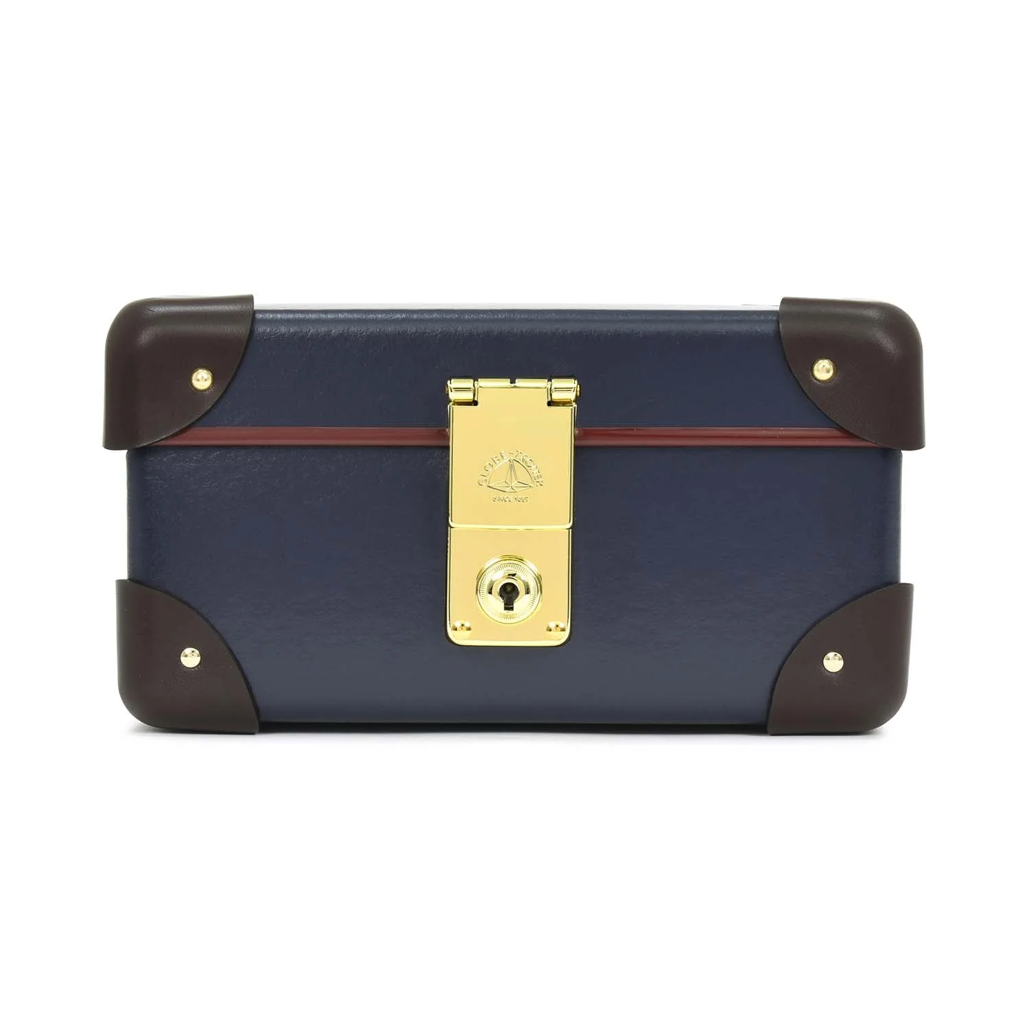 Centenary · 3-Slot Watch Case | Navy/Chocoloate/Gold - Image 5