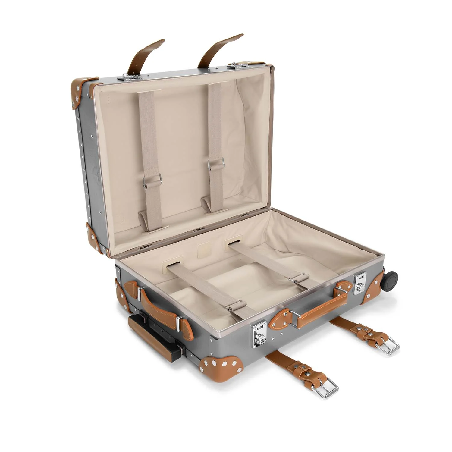 Centenary · Carry-On - 4 Wheels | Grey/Caramel/Chrome - Image 8
