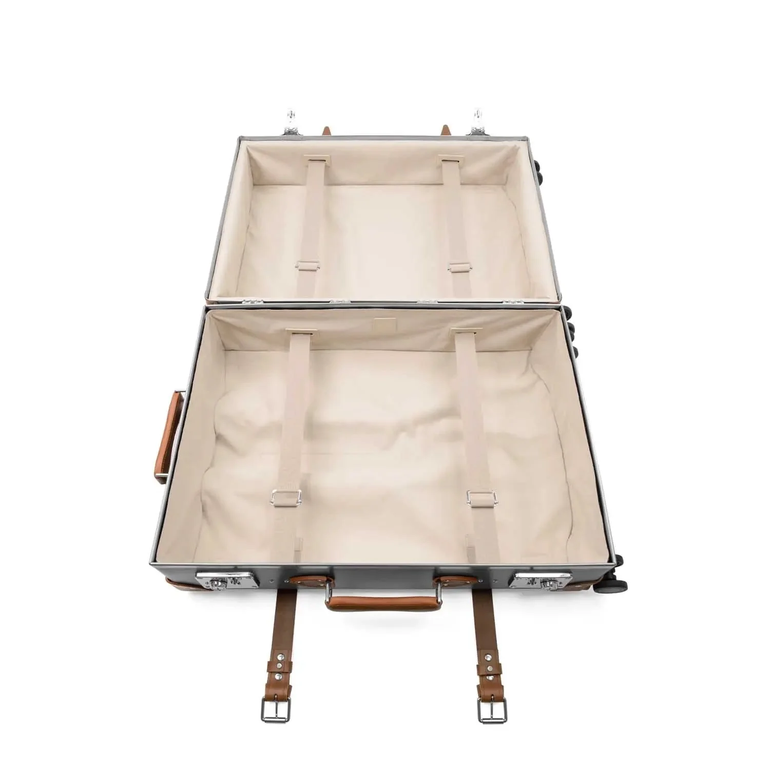 Centenary · Large Check-In - 4 Wheels | Grey/Caramel/Chrome - Image 8