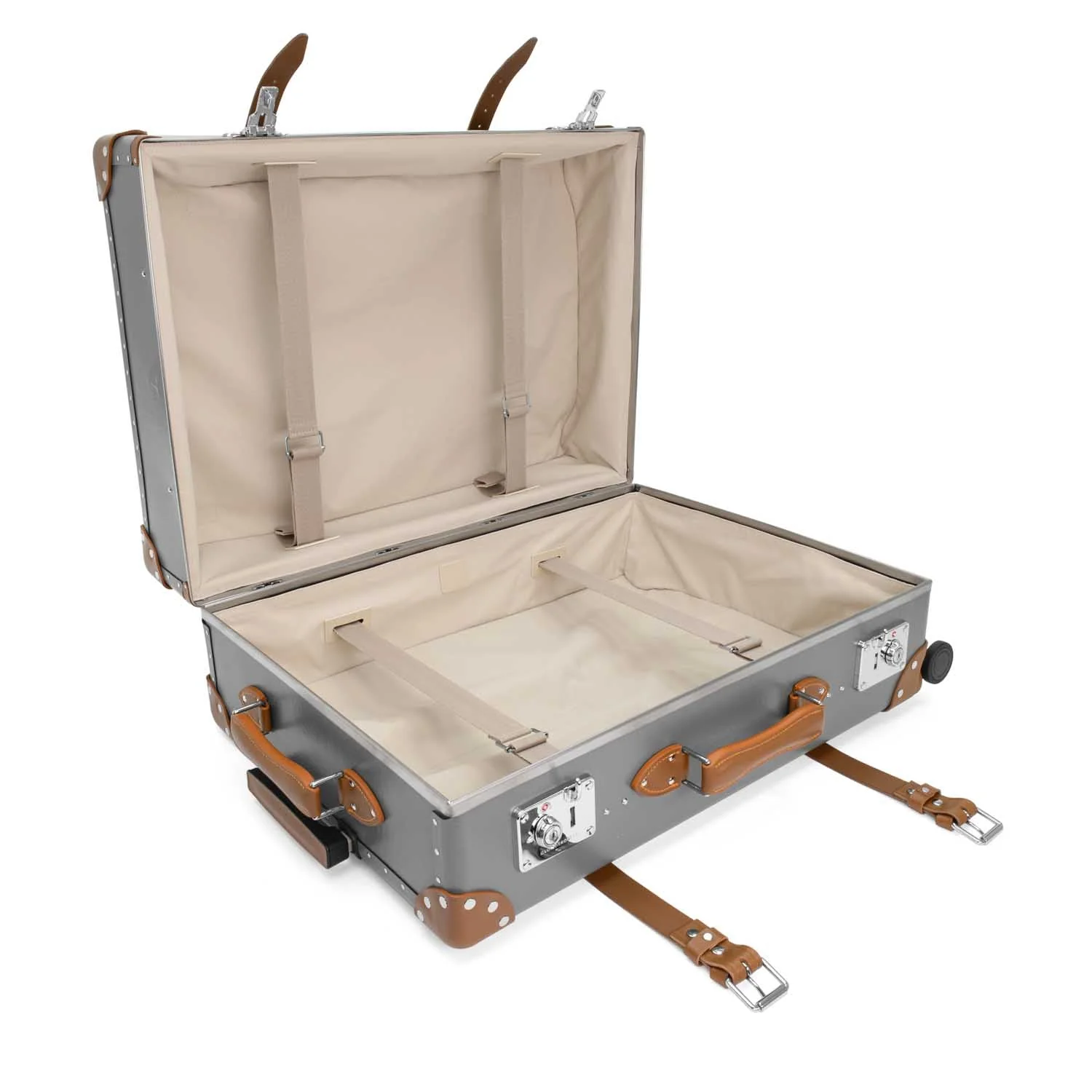Centenary · Large Check-In - 4 Wheels | Grey/Caramel/Chrome - Image 9