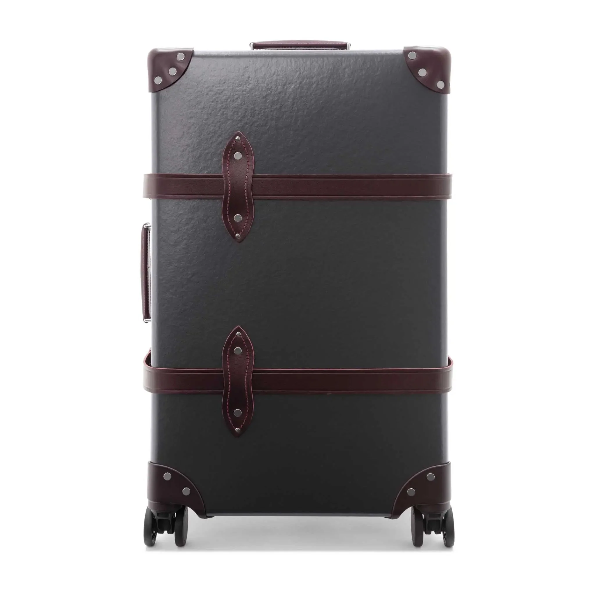 Centenary · Medium Check-In - 4 Wheels | Brown/Burgundy/Chrome