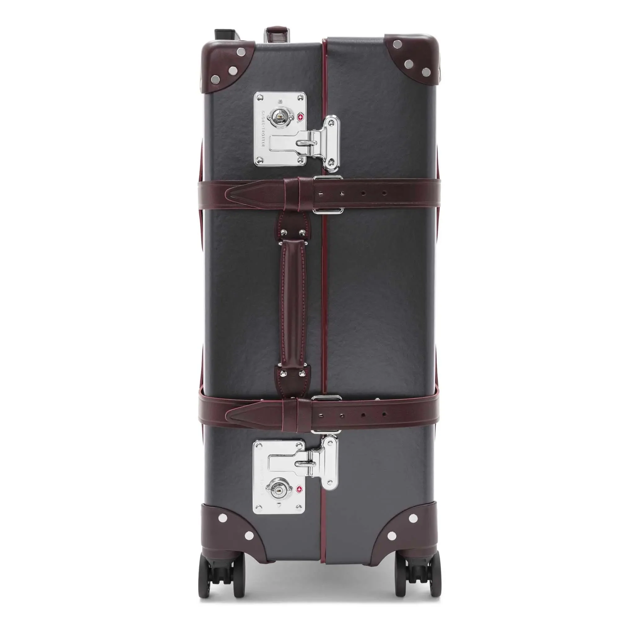 Centenary · Medium Check-In - 4 Wheels | Brown/Burgundy/Chrome - Image 4