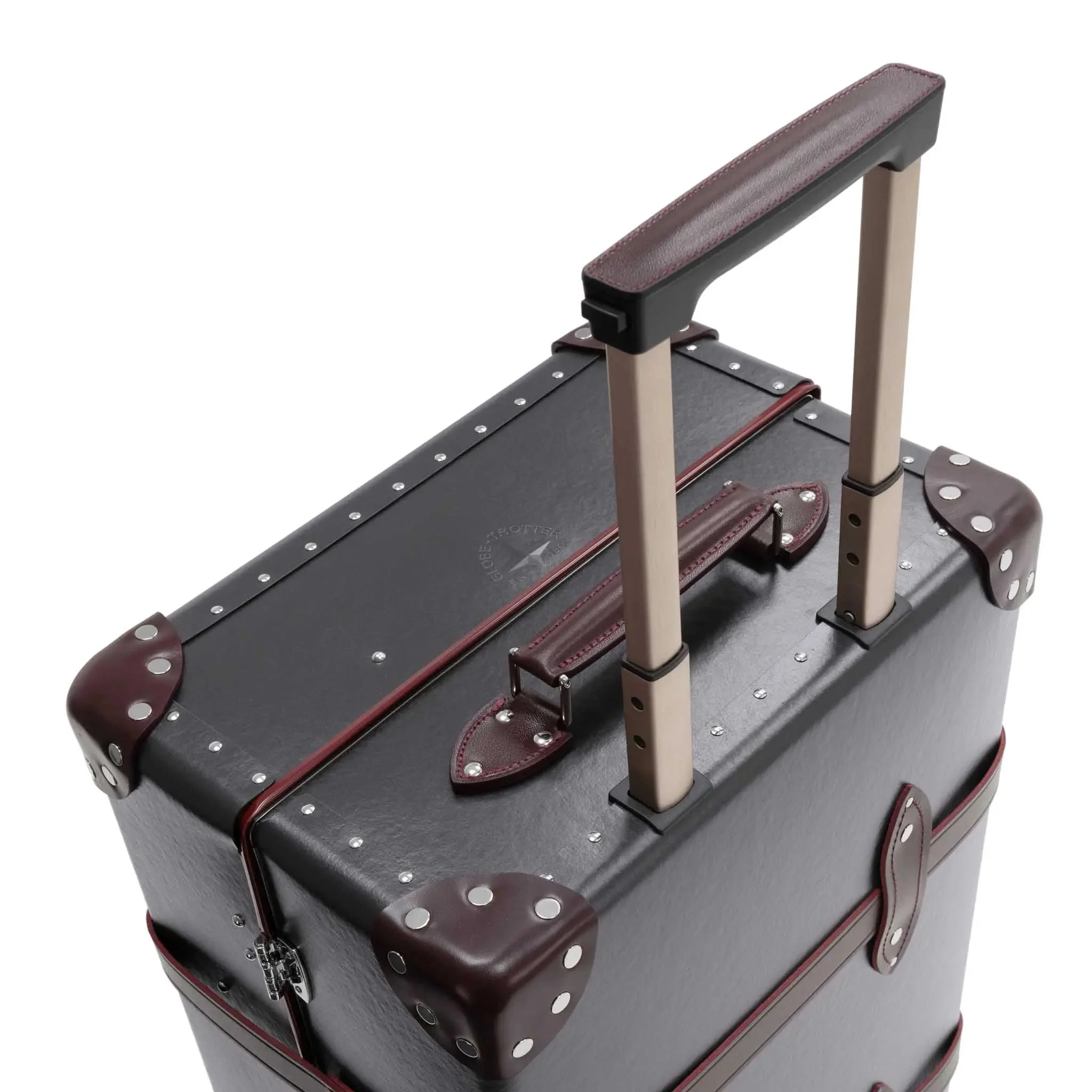 Centenary · Medium Check-In - 4 Wheels | Brown/Burgundy/Chrome - Image 6
