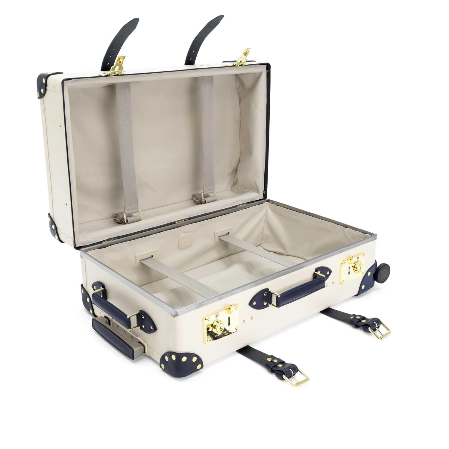 Centenary · Medium Check-In - 4 Wheels | Ivory/Navy/Gold - Image 9