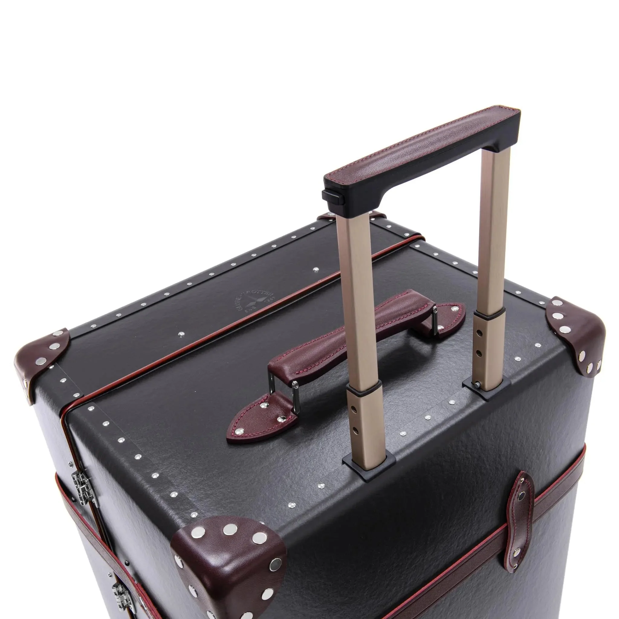 Centenary · XL Trunk - 4 Wheels | Brown/Burgundy/Chrome - Image 4