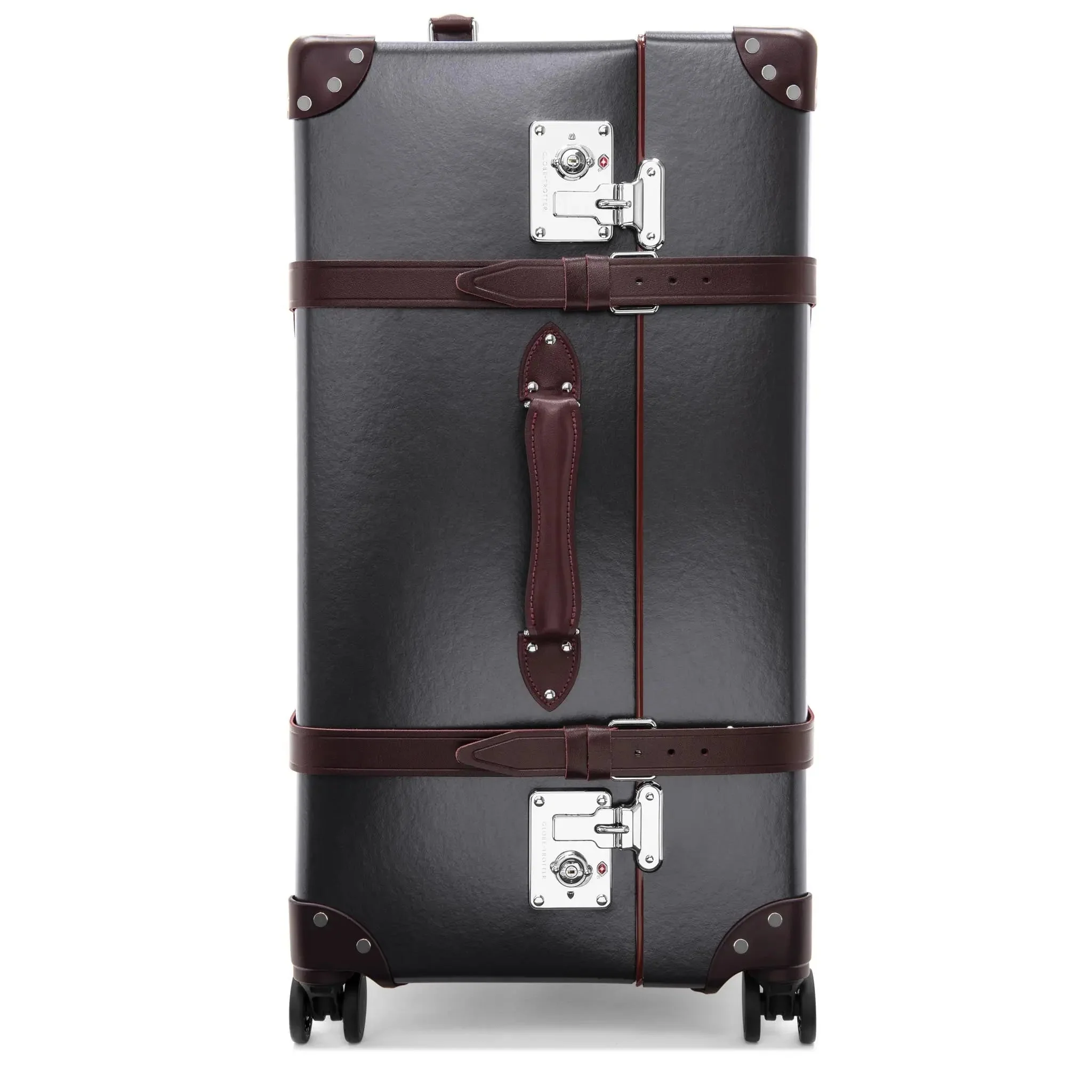 Centenary · XL Trunk - 4 Wheels | Brown/Burgundy/Chrome - Image 6