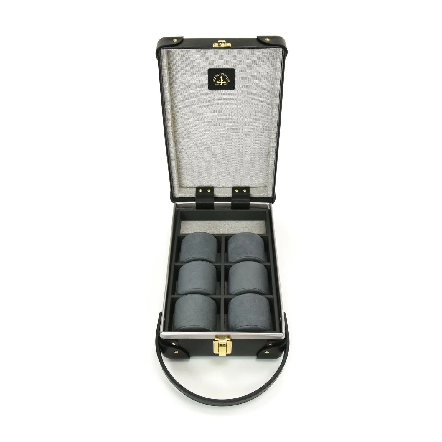 Centenary · 6-Slot Watch Case | Black/Black/Gold - Image 4