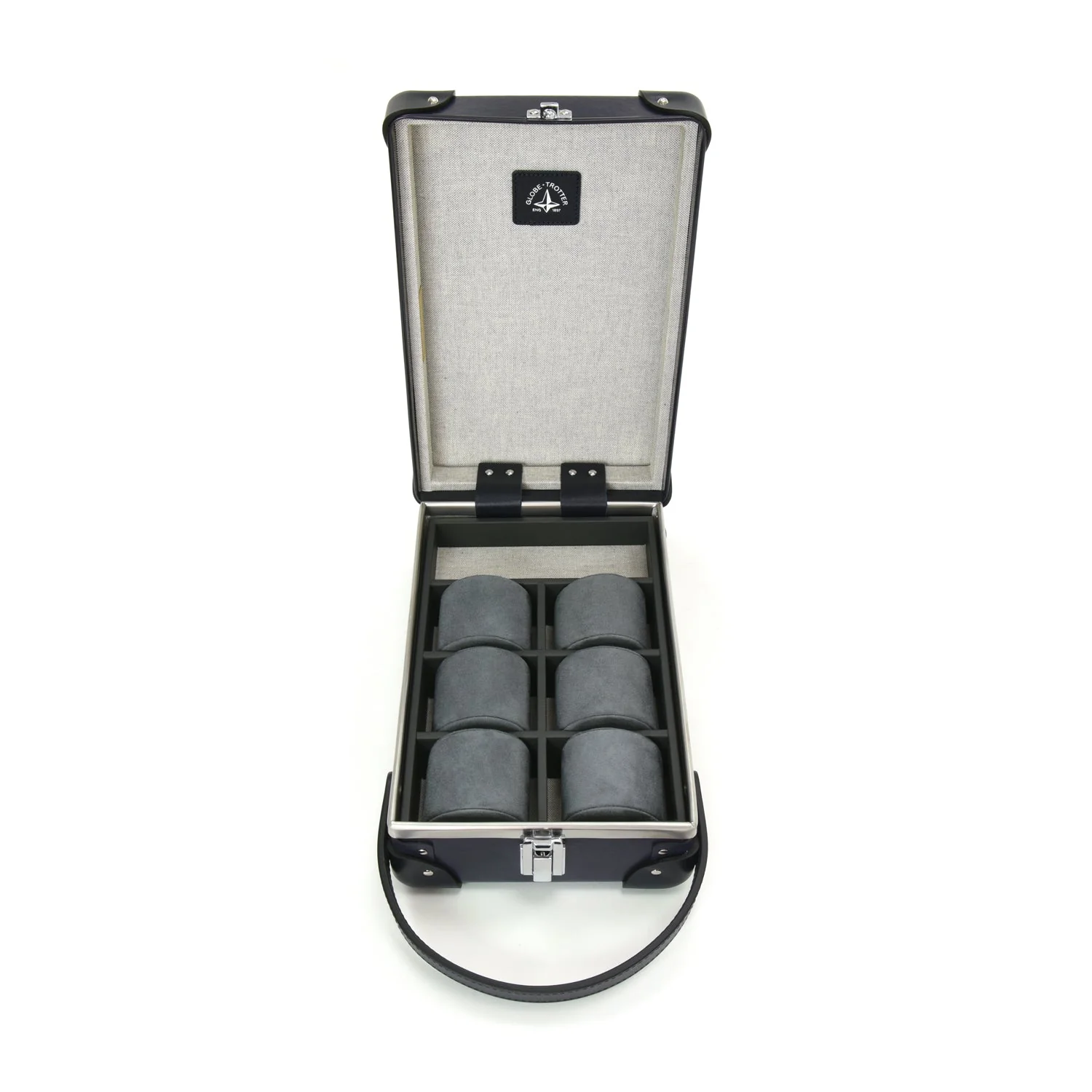 Centenary · 6-Slot Watch Case | Navy/Navy/Chrome - Image 4
