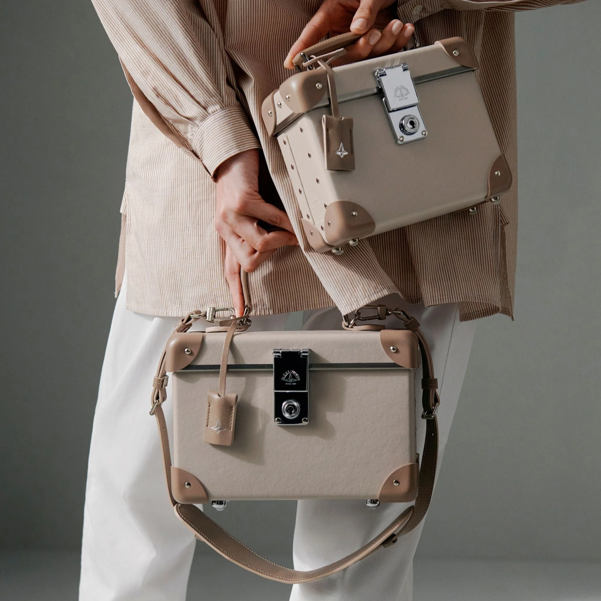 Centenary · Large Handbag | Chalk/Moss/Chrome - Image 3