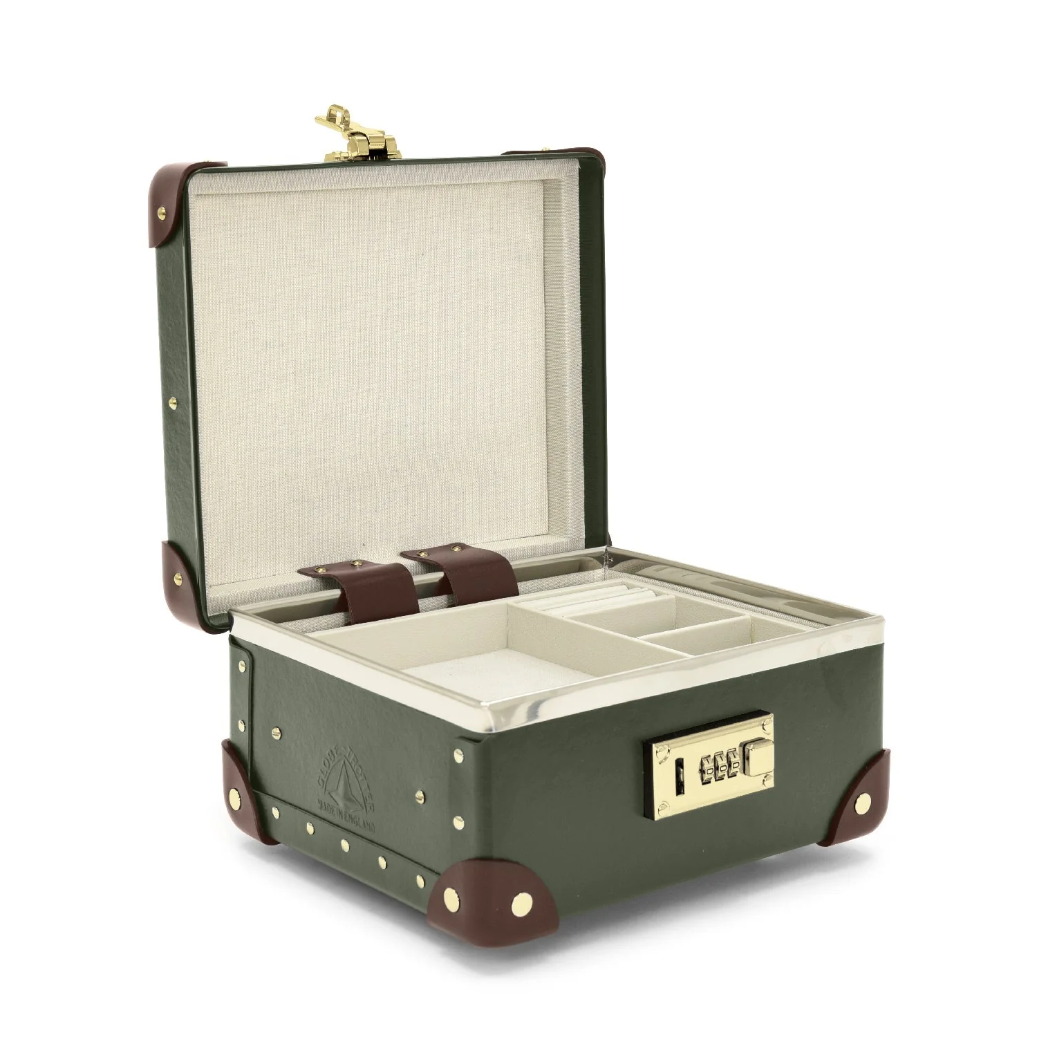 Centenary · Jewellery Case | Green/Brown/Gold - Image 3