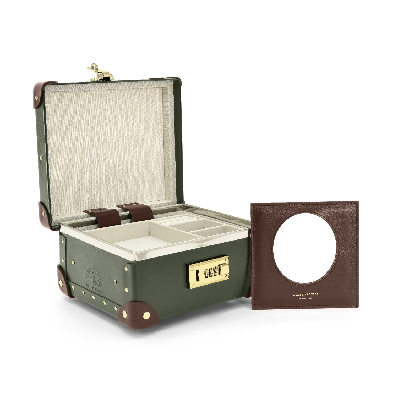 Centenary · Jewellery Case | Green/Brown/Gold - Image 4