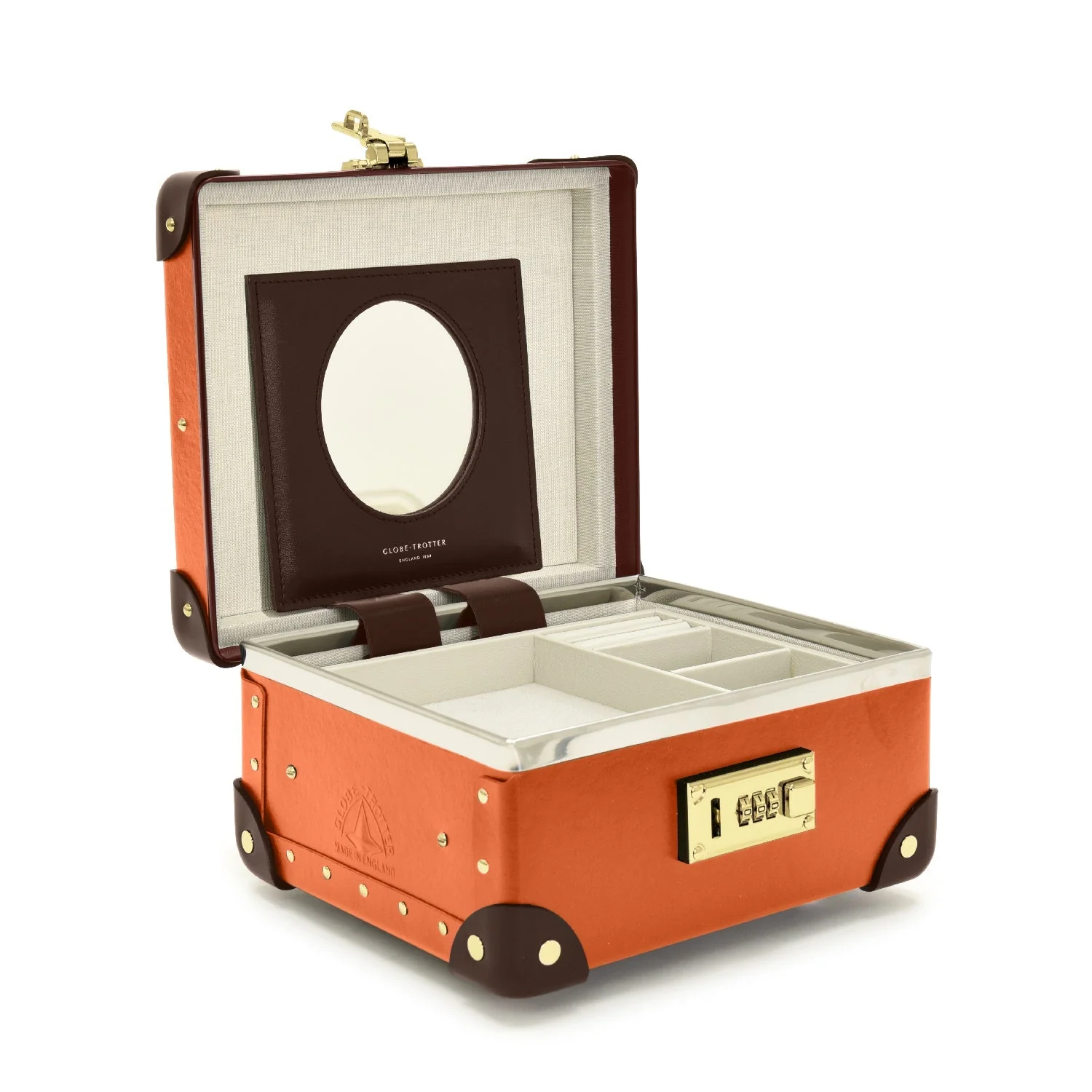 Centenary · Jewellery Case | Orange/Brown/Gold