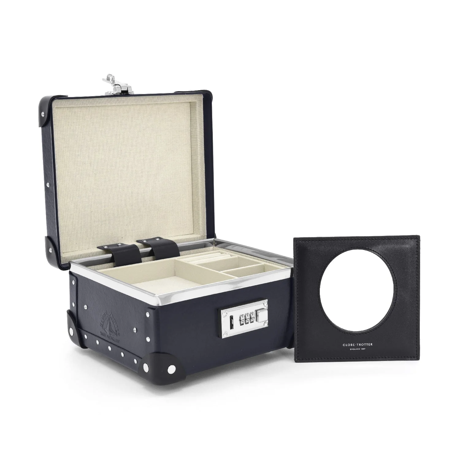 Centenary · Jewellery Case | Navy/Navy/Chrome - Image 4