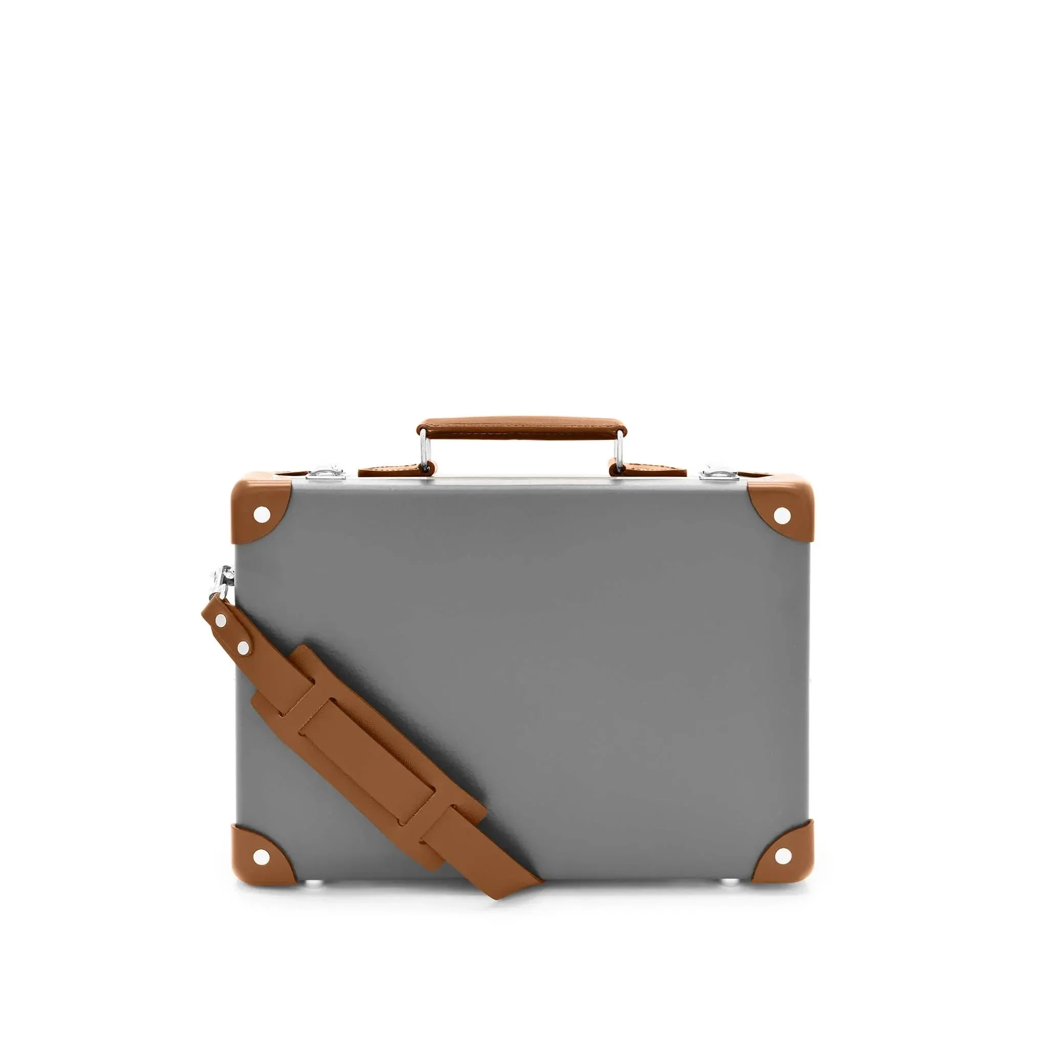 Centenary · Small Attaché | Grey/Caramel/Chrome