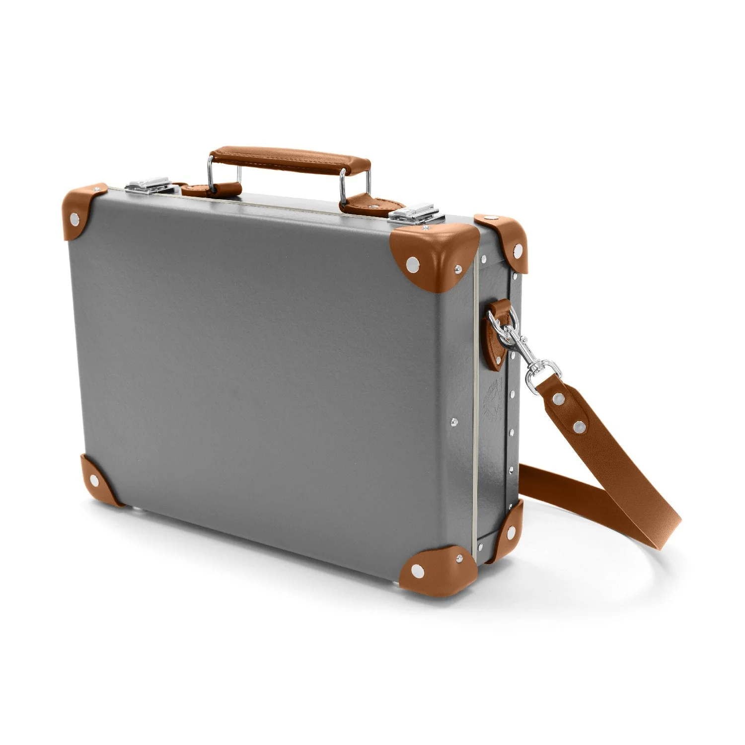Centenary · Small Attaché | Grey/Caramel/Chrome - Image 2