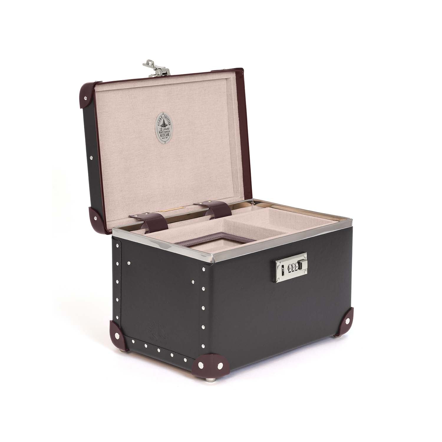 Centenary · Vanity Case | Brown/Burgundy/Chrome - Image 3