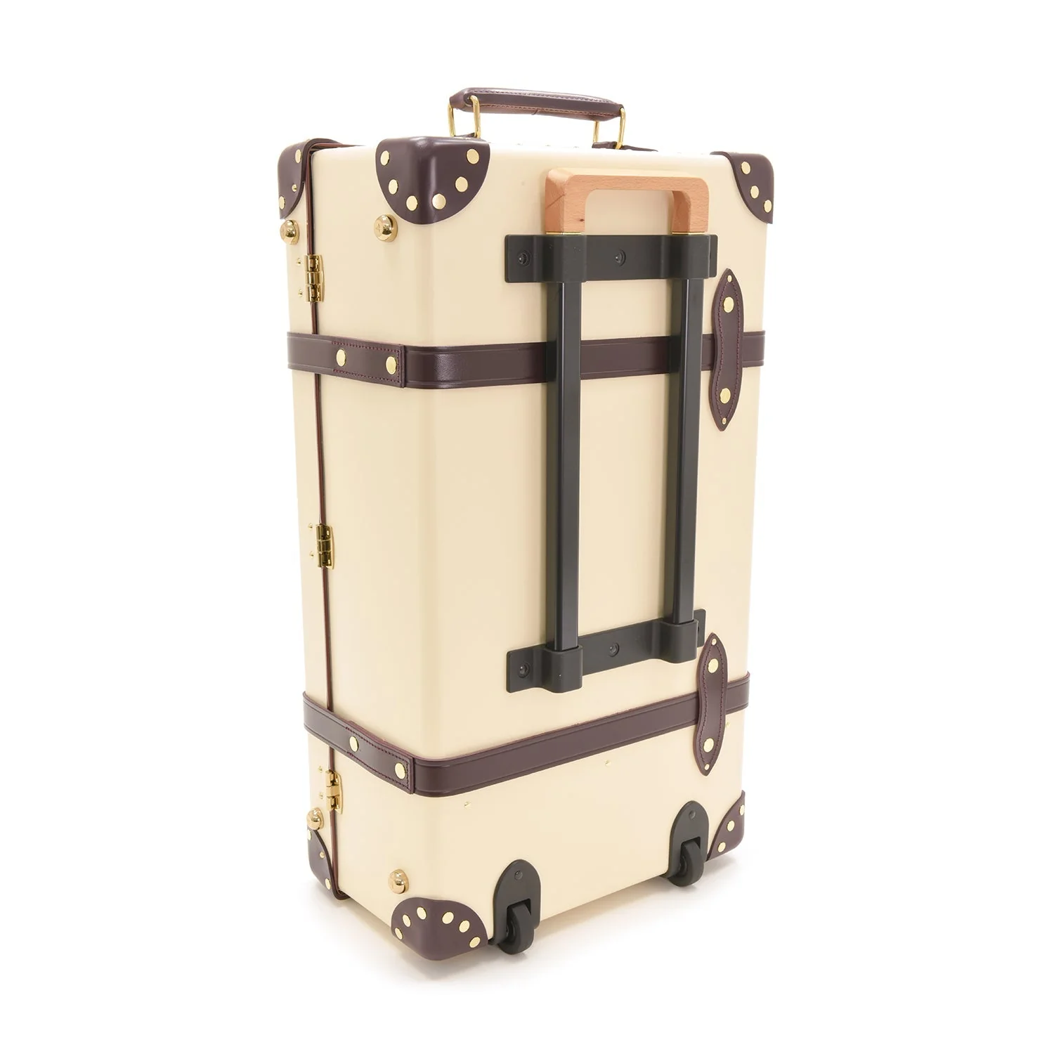 Chelsea Garden · Medium Check-In - 2 Wheels | Ivory/Burgundy/Gold - Image 3